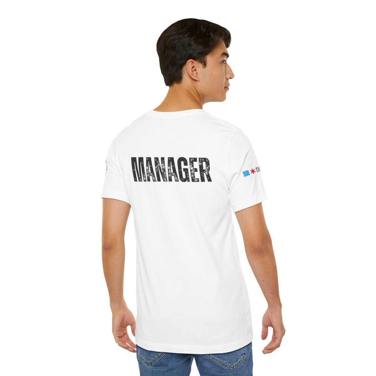 AUSTIN TOWN HALL FARMERS MARKET MANAGER T-SHIRT SLEEVE TAGS - AH VISION
