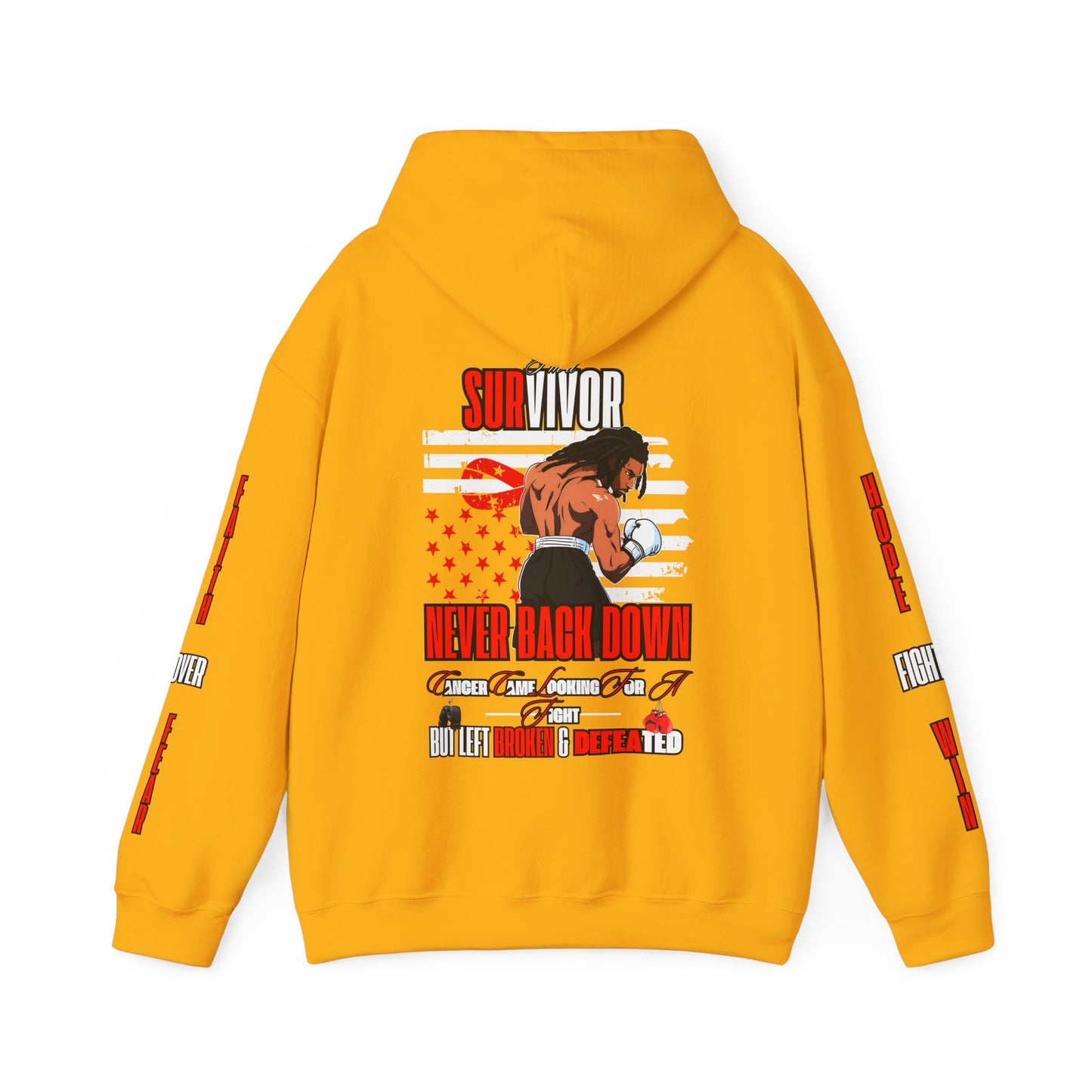 NOT EVERY HERO WEARS A CAPE CANCER Hooded Sweatshirt - AH VISION