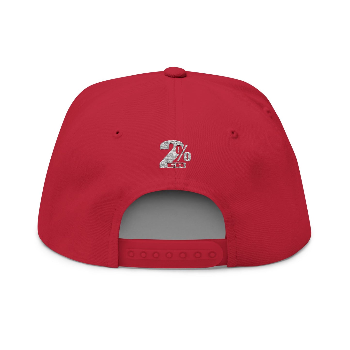 Embroidered Hustle Hard 2%ER Flat Bill Cap — Entrepreneur Snapback Hat (24/7/365) - AH VISION