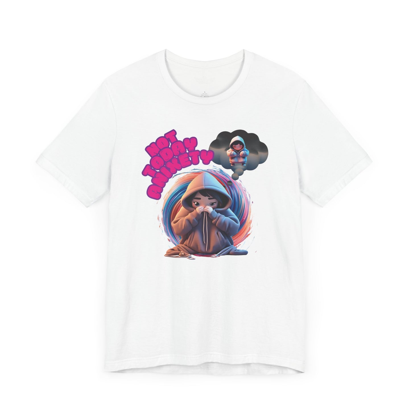 Not Today Anxiety Shirt Funny Mental Health Tee Sarcastic Graphic T Shirt Self Care Gift Comfy Unisex Tee for Anxious Introverts - AH VISION