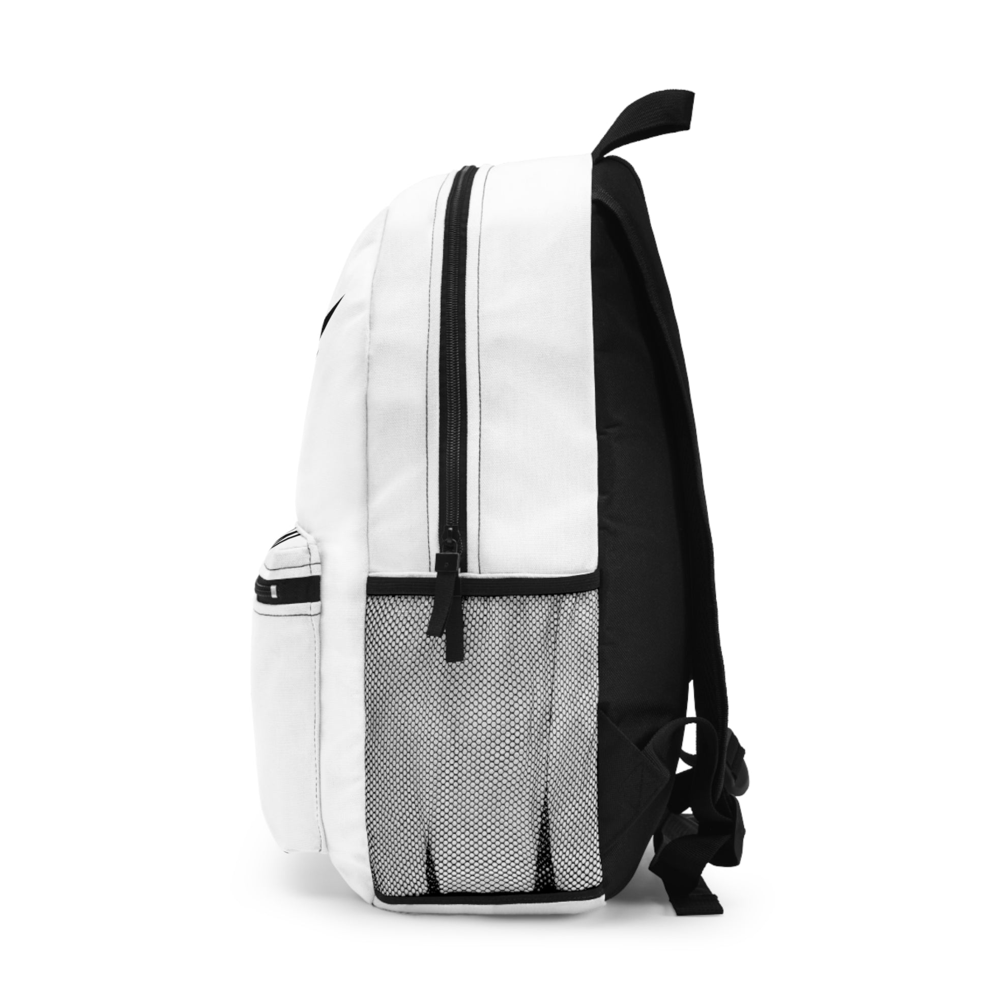 AH Vision Black Logo White Backpack - AH VISION