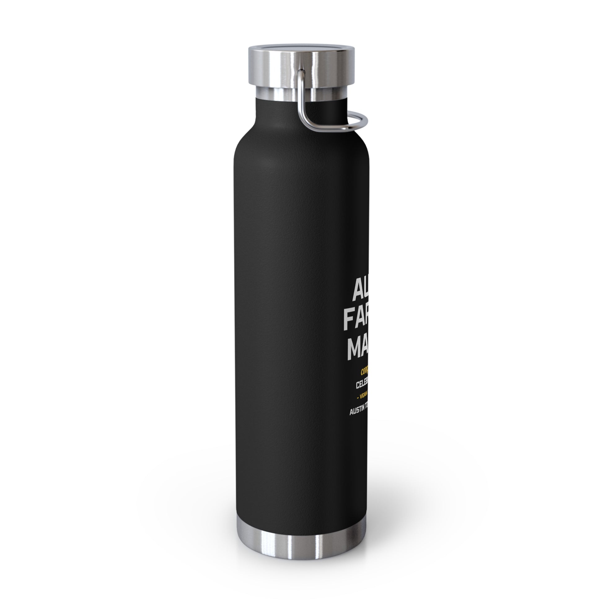 AUSTIN TOWN HALL MANAGER 1 YEAR CELEBRATION 22oz Vacuum Insulated Bottle - AH VISION