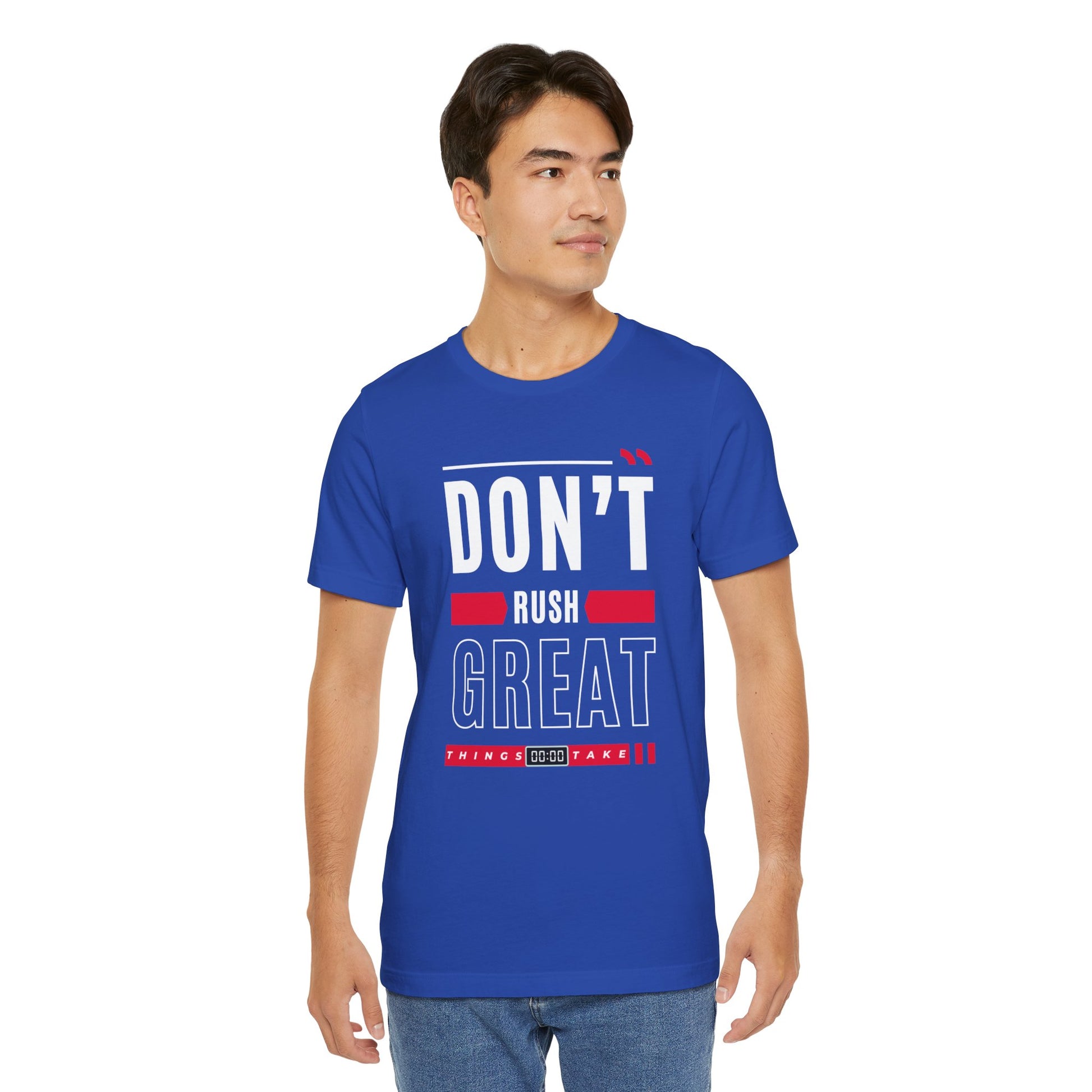 Don't Rush Great Things Time Unisex Jersey Short Sleeve Tee - AH VISION