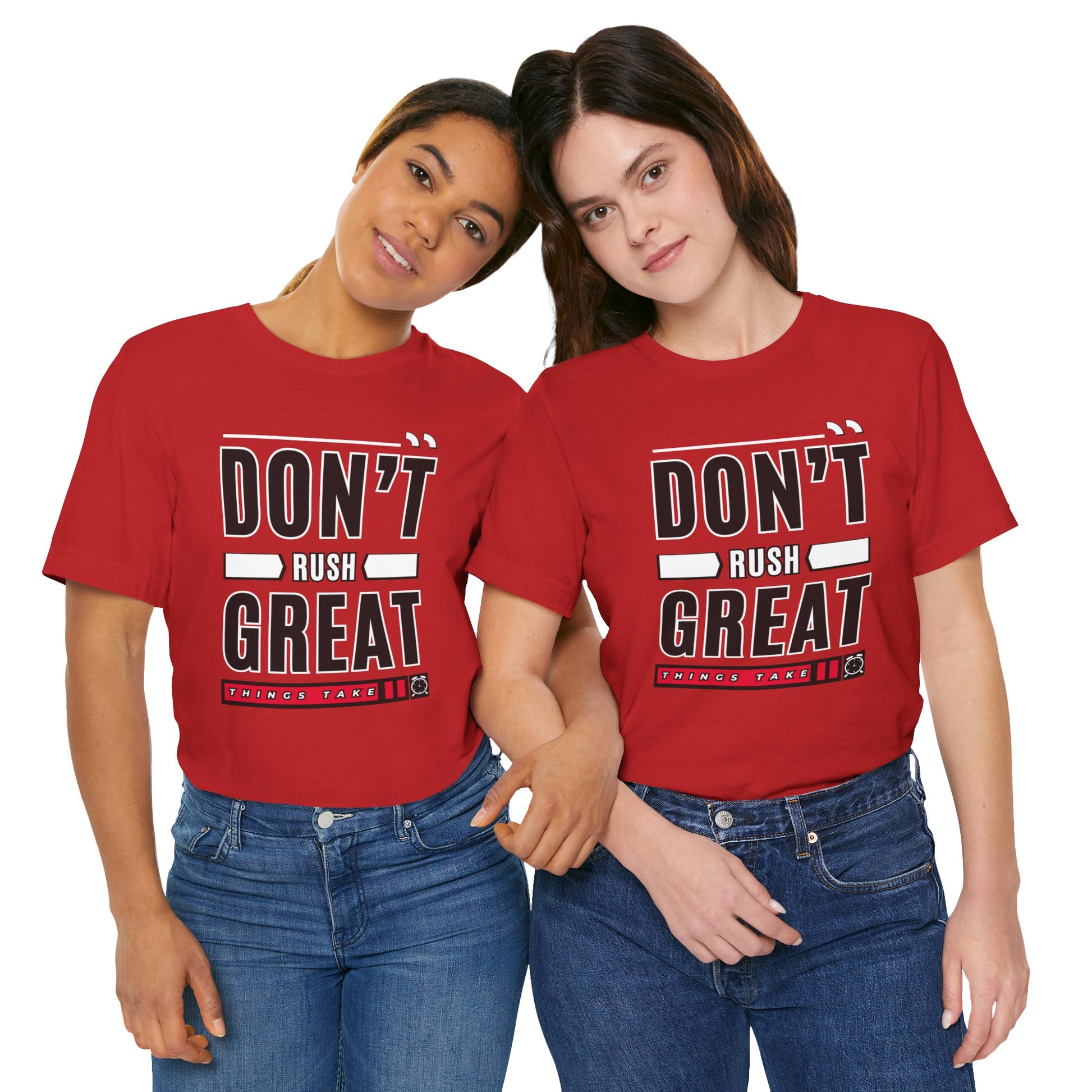 Don't Rush Great Things Time Unisex Jersey Short Sleeve Tee - AH VISION