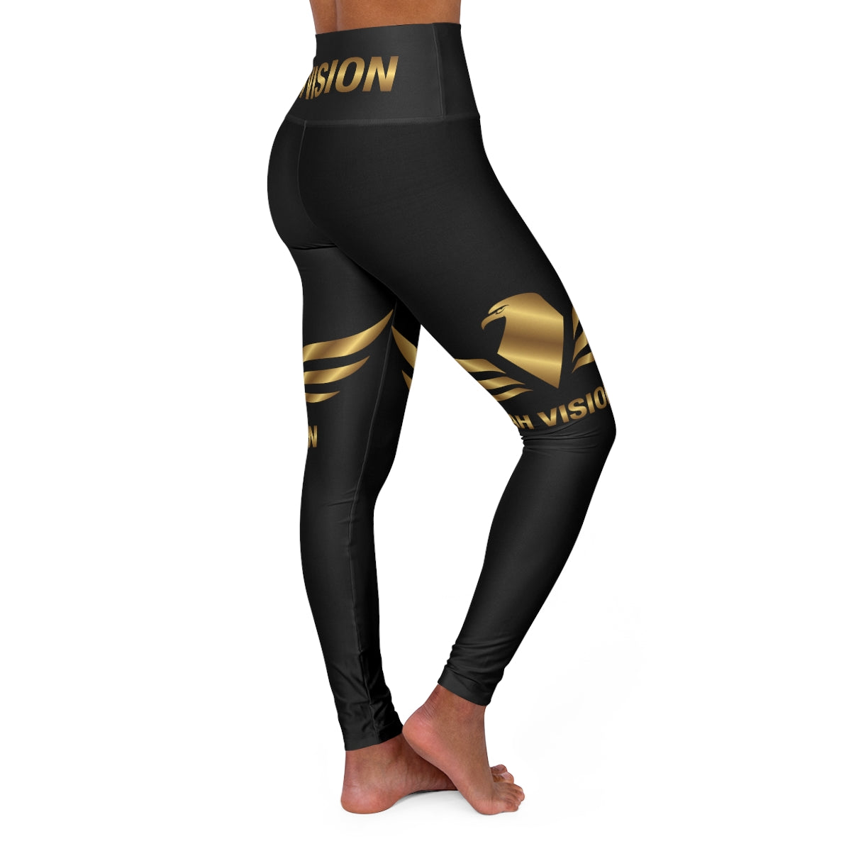 AH Vision Premium High Waisted Black Yoga Leggings - AH VISION