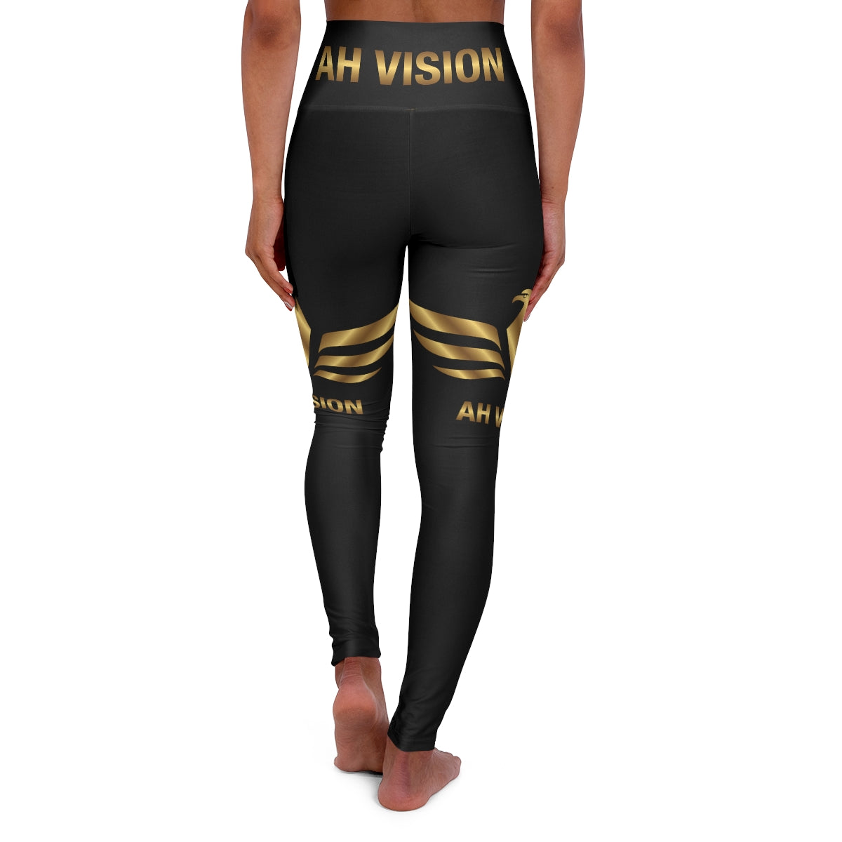 AH Vision Premium High Waisted Black Yoga Leggings - AH VISION
