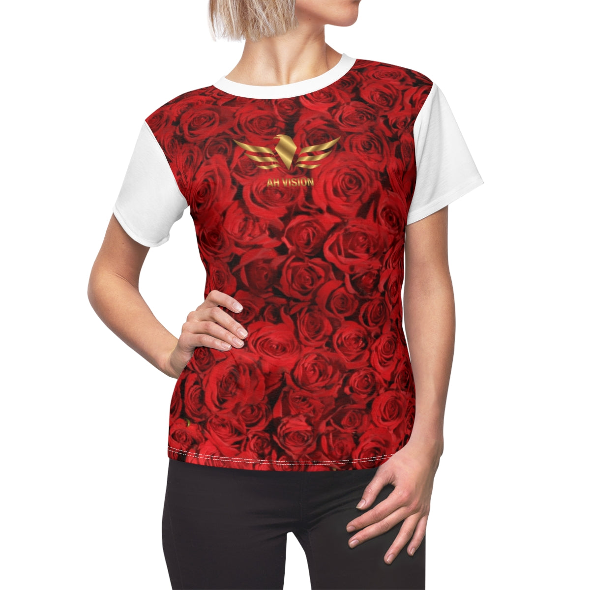 AH Vision Red Rose Women's Shirt - AH VISION