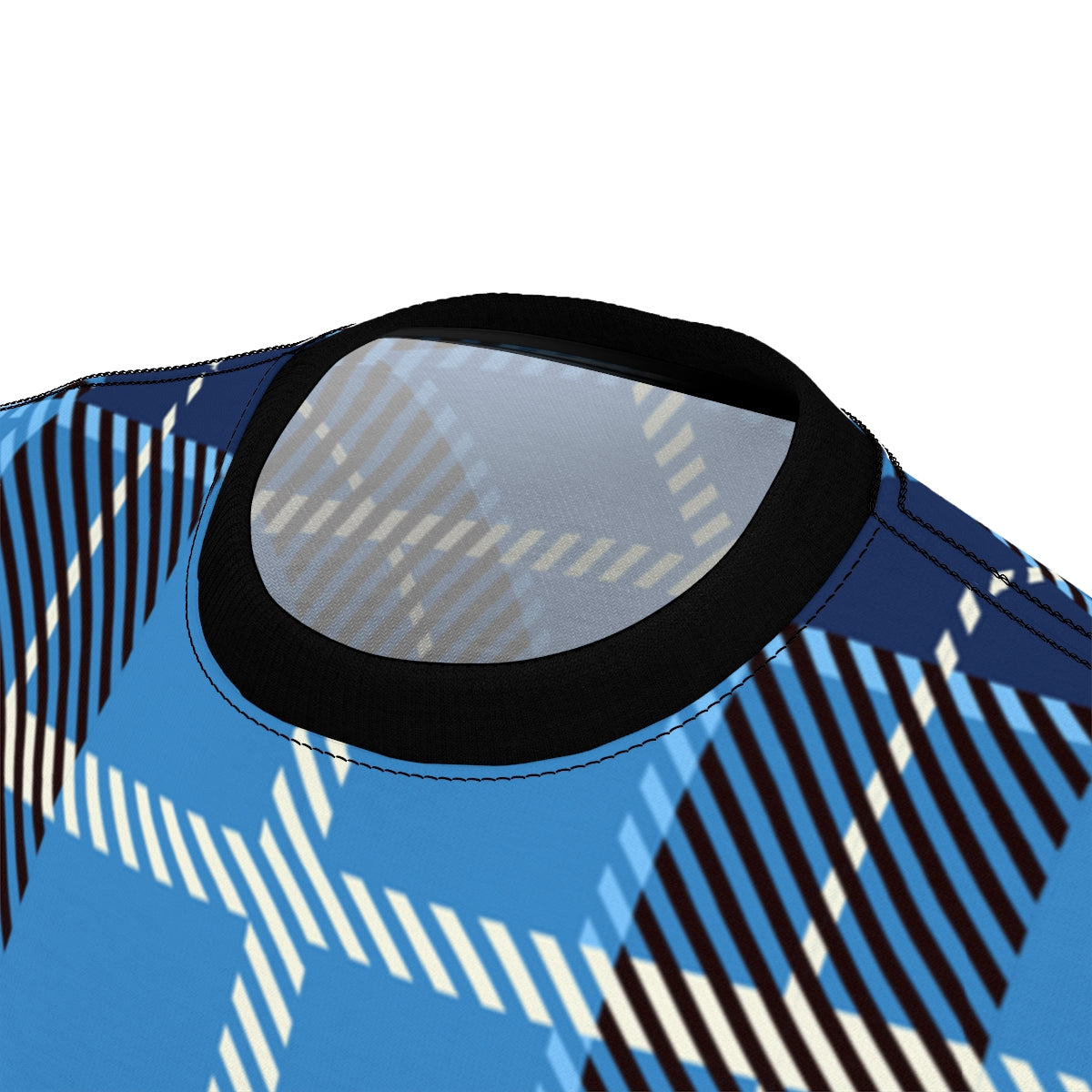 Premium AH Vision Blue White Flannel Tee - AH VISION