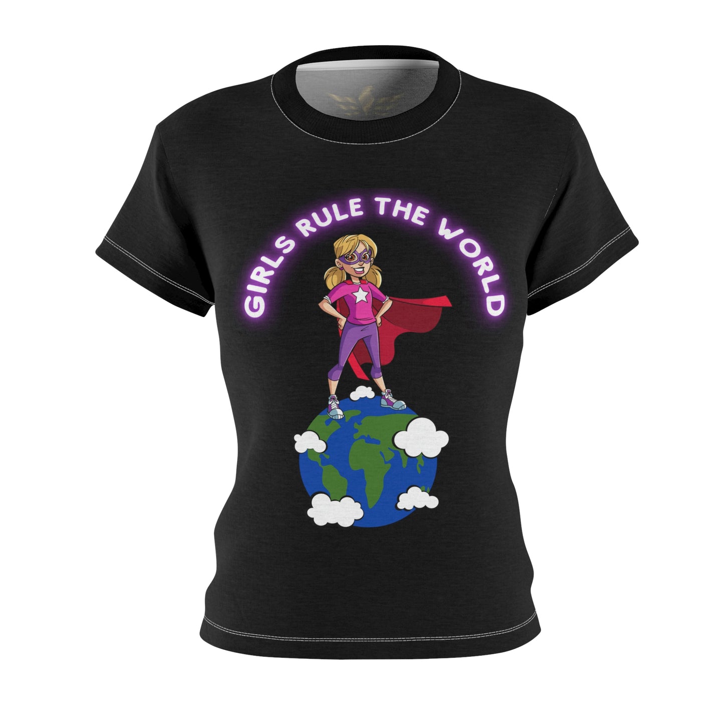 Premium AH Vision Girls Rule The World Tee Designed By Aireona - AH VISION