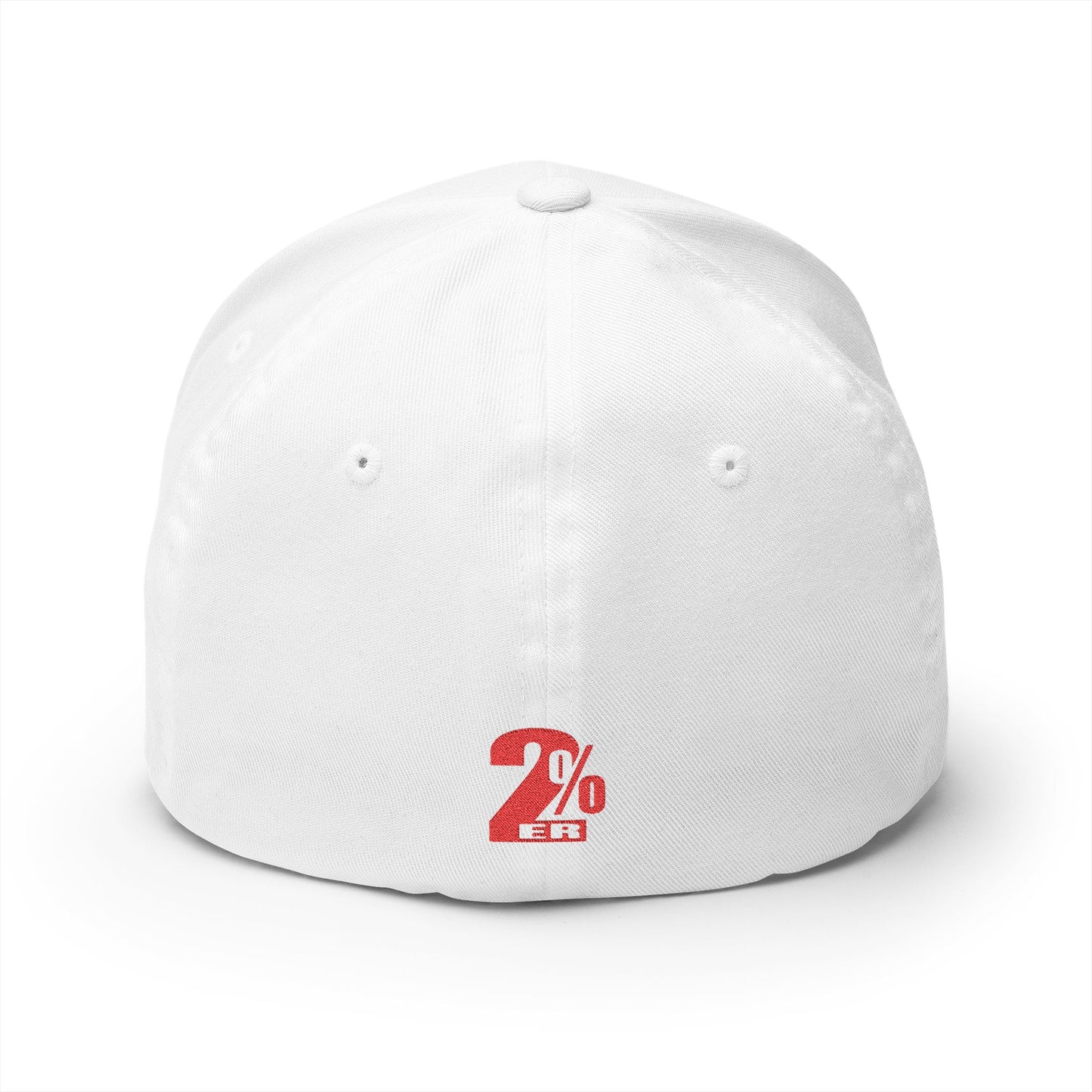 RED LOGO Closed-Back Structured Cap (Embroidery) - AH VISION