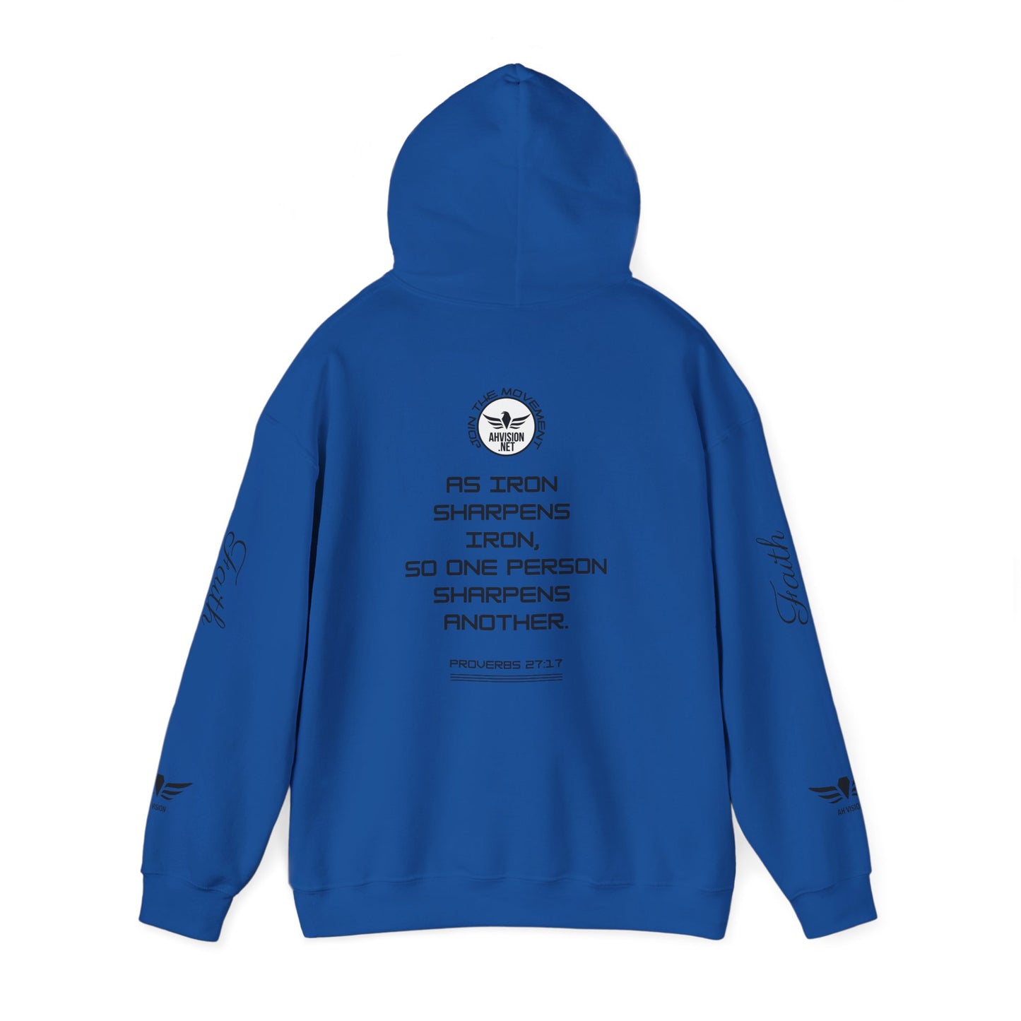 IRON SHARPENS IRON Unisex Heavy Blend™ Hooded Sweatshirt - AH VISION