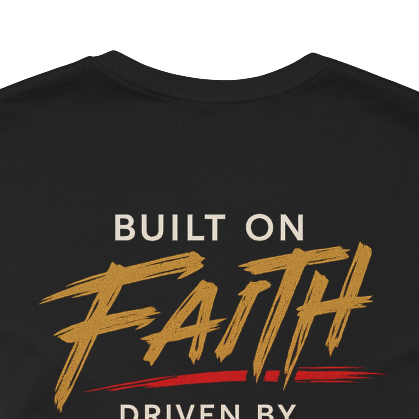 Built Different Faith T‑Shirt — "Built on Faith, Driven by Purpose" Christian Tee MC