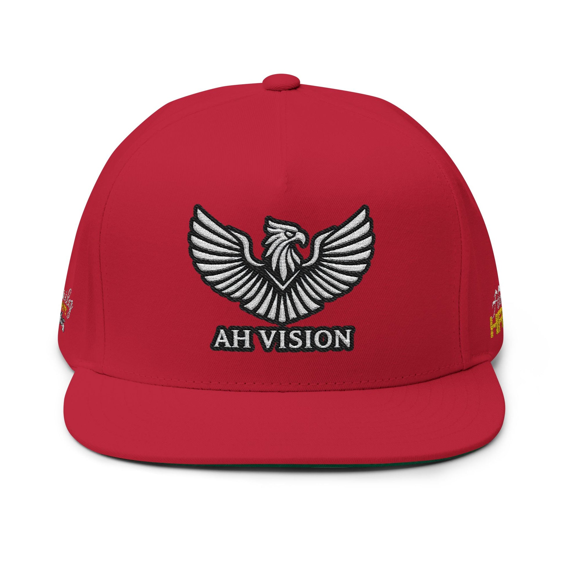 Embroidered Hustle Hard 2%ER Flat Bill Cap — Entrepreneur Snapback Hat (24/7/365) - AH VISION