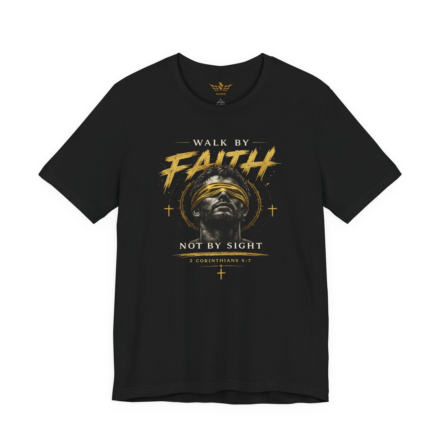 Walk By Faith T‑Shirt — "Walk By Faith, Not By Sight" Christian Tee Strong