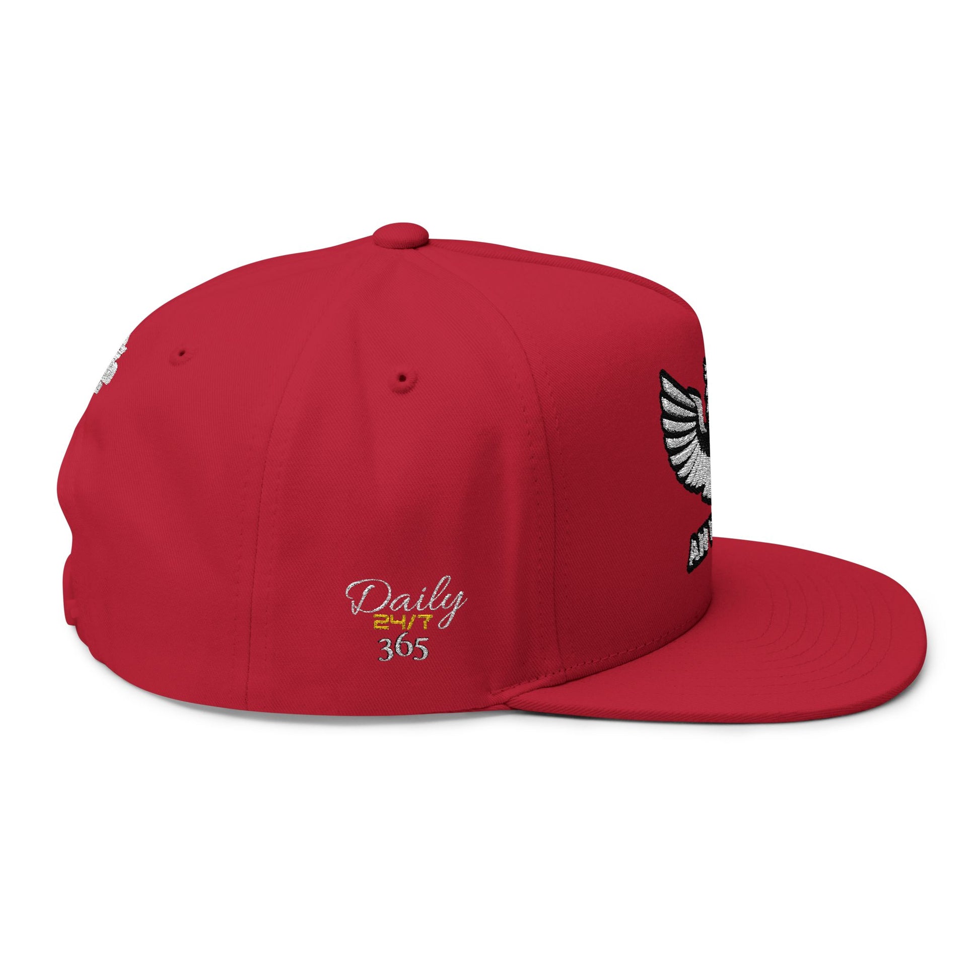 Embroidered Hustle Hard 2%ER Flat Bill Cap — Entrepreneur Snapback Hat (24/7/365) - AH VISION