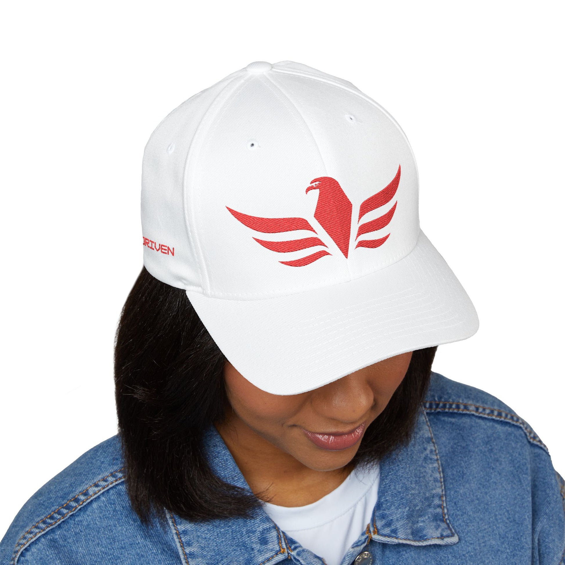 RED LOGO Closed-Back Structured Cap (Embroidery) - AH VISION