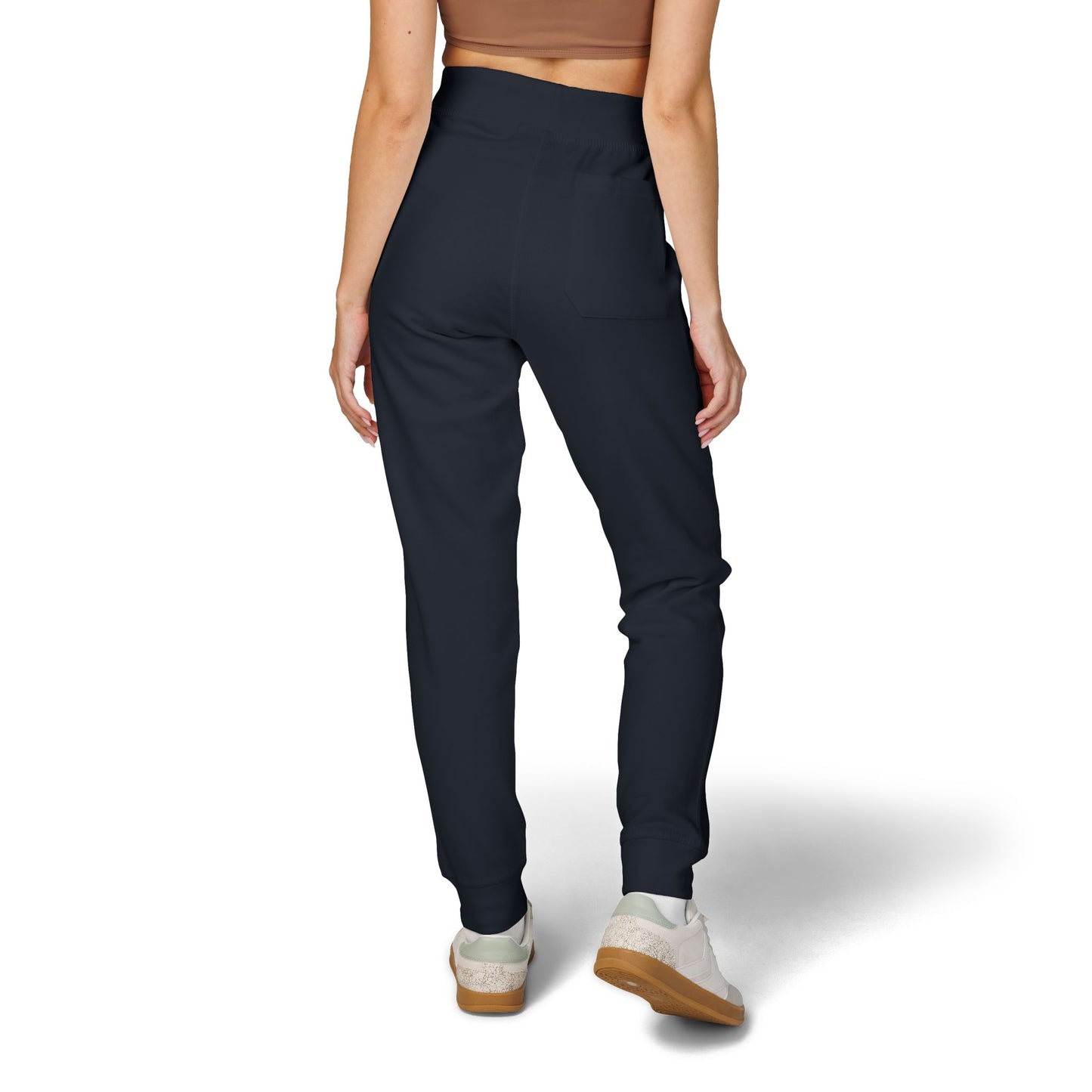 Embroidered Gold AV Monogram Fleece Sweatpants — Cozy Fleece Joggers