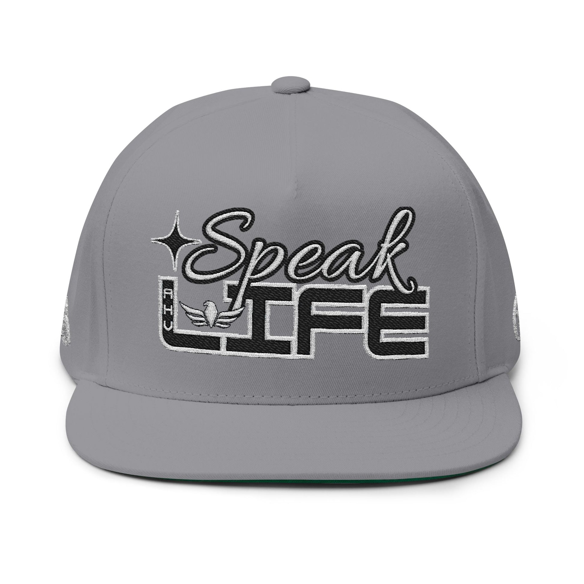 SPEAK LIFE Flat Bill Cap — Entrepreneur Snapback Hat (AHV) - AH VISION