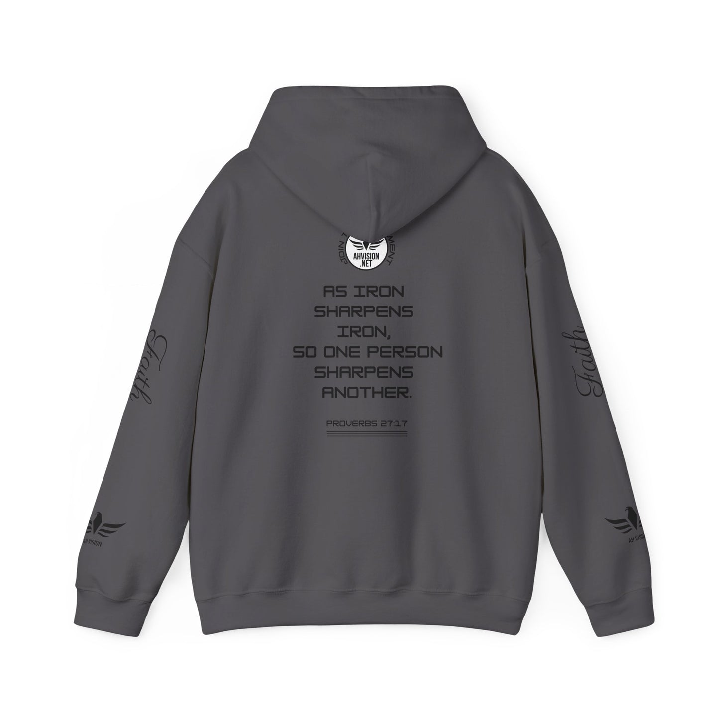 IRON SHARPENS IRON Unisex Heavy Blend™ Hooded Sweatshirt - AH VISION