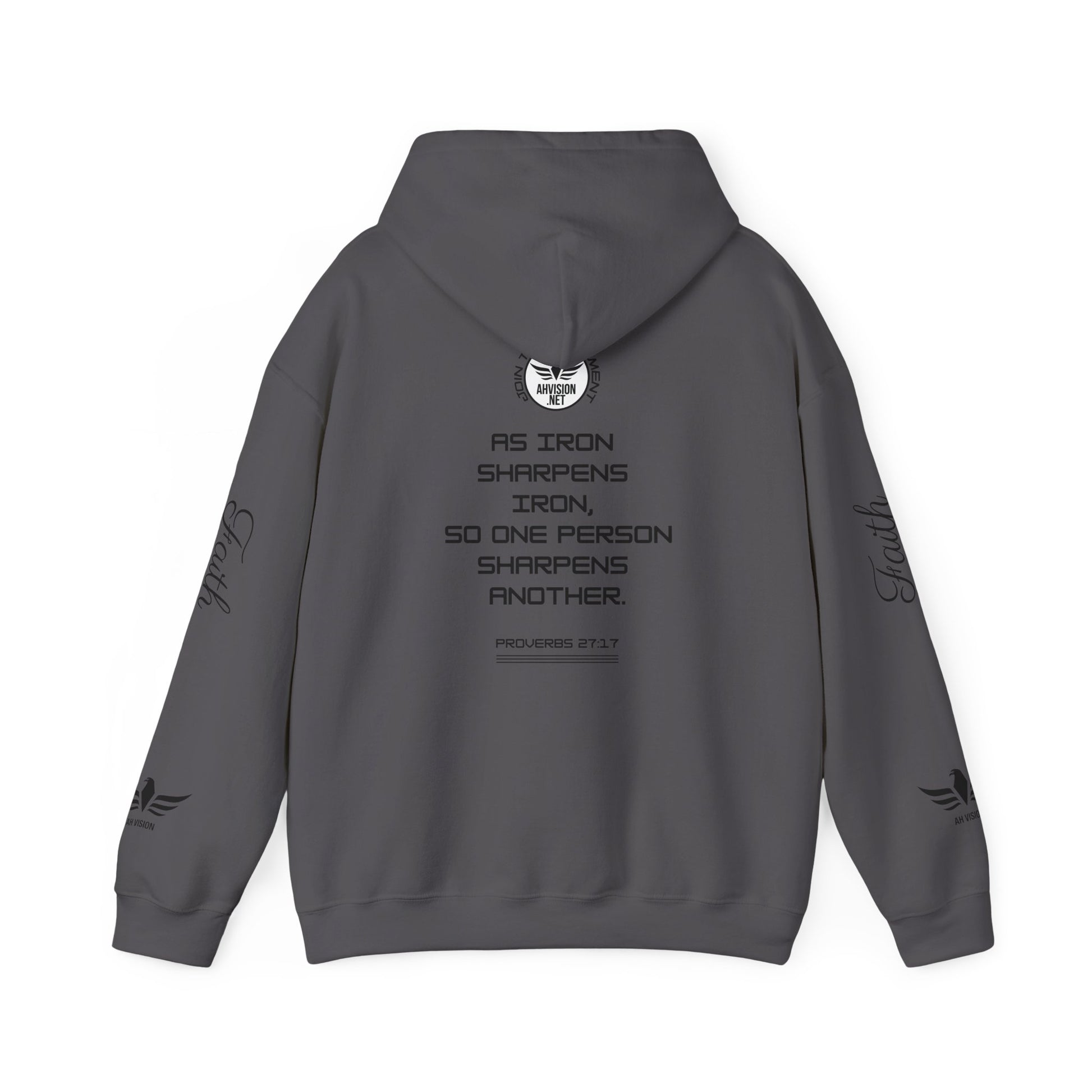 IRON SHARPENS IRON Unisex Heavy Blend™ Hooded Sweatshirt - AH VISION