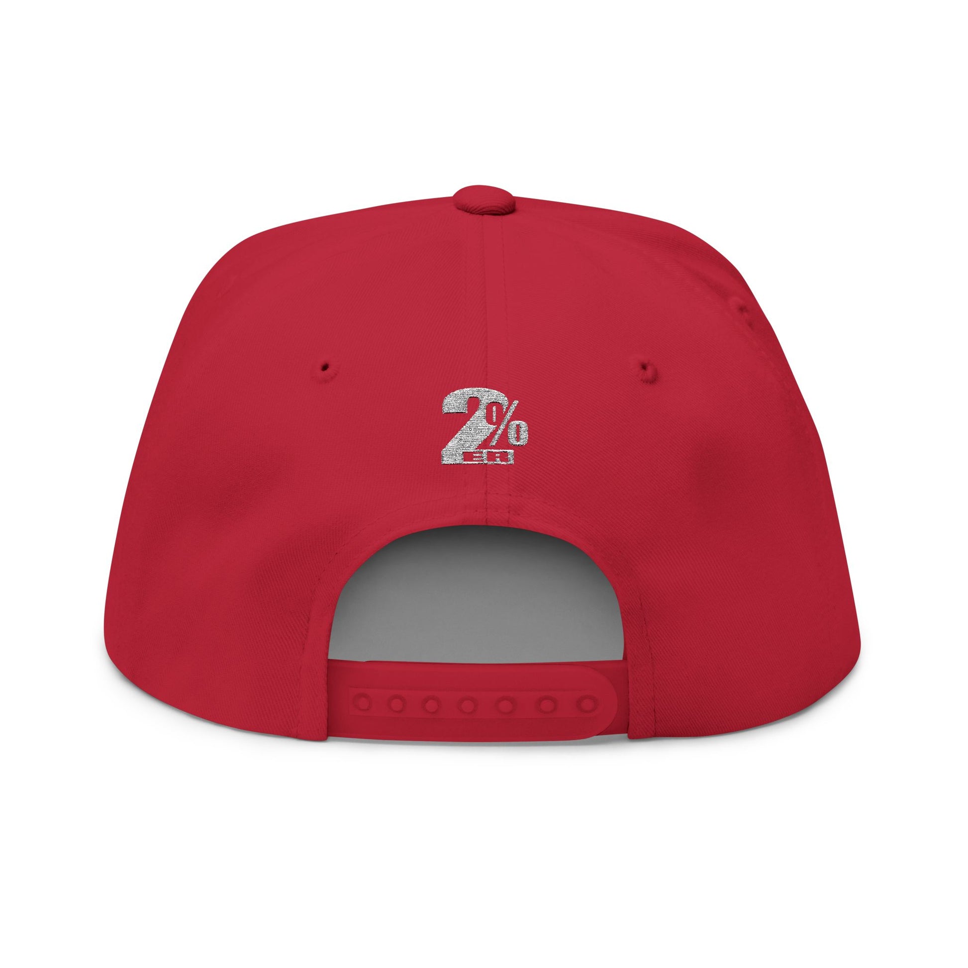 Embroidered Hustle Hard 2%ER Flat Bill Cap — Entrepreneur Snapback Hat (24/7/365) - AH VISION