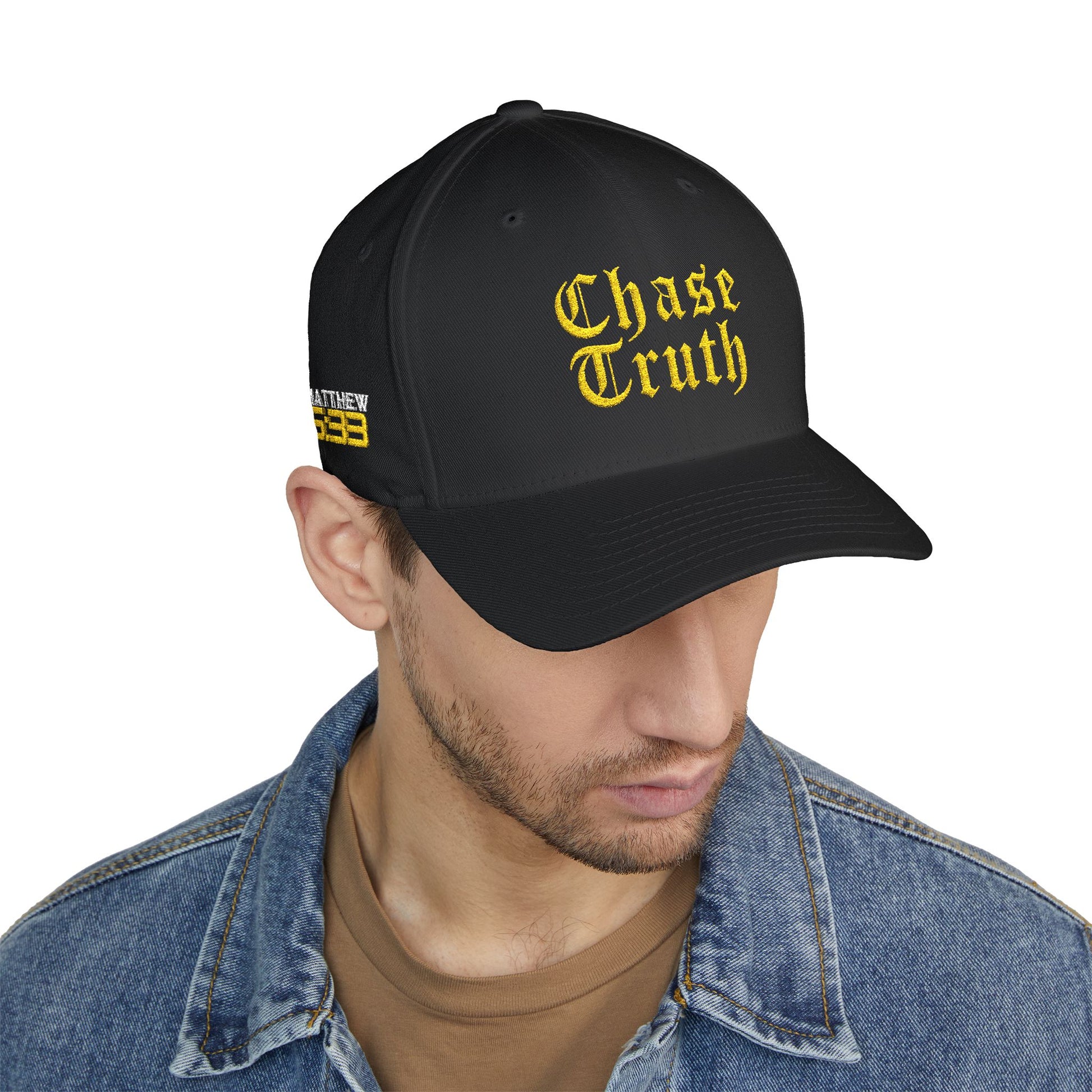 Chase Truth Closed-Back Structured Cap (Embroidery) - AH VISION