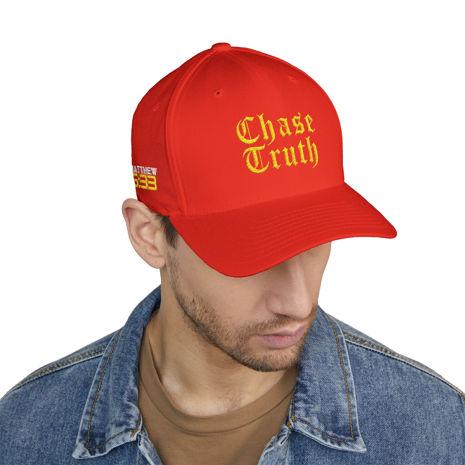 Chase Truth Closed-Back Structured Cap (Embroidery) - AH VISION
