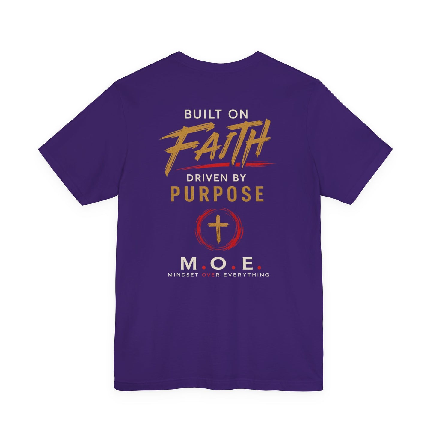 Built Different Faith T‑Shirt — "Built on Faith, Driven by Purpose" Christian Tee MC