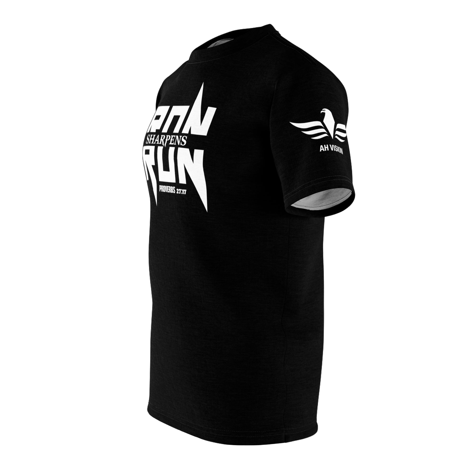 IRON SHARPENS IRON 2%ER COLABORATION T-SHIRT BLACK/WHITE - AH VISION