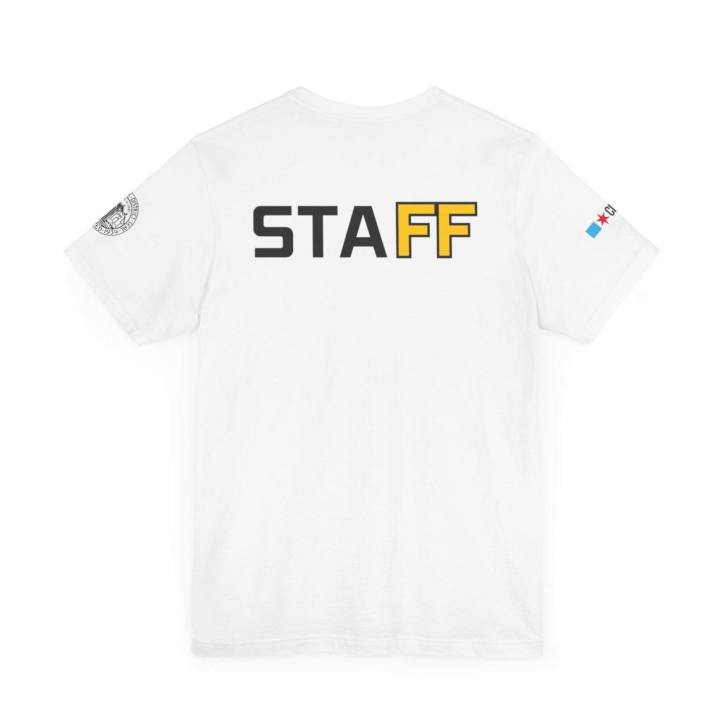 AUSTIN TOWN HALL FARMERS MARKET MANAGER T-SHIRT Final Cut STAFF BACK - AH VISION