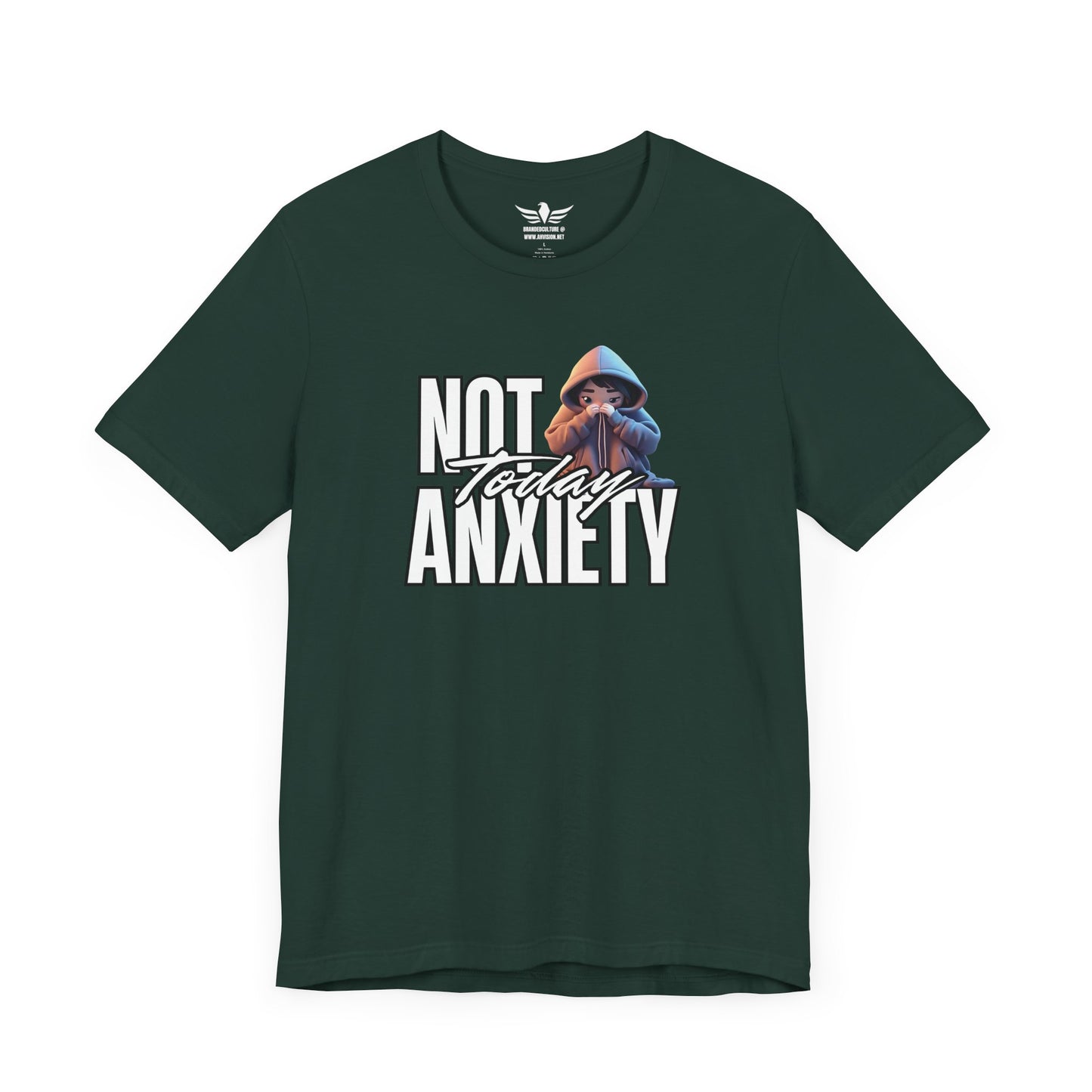 Not Today Anxiety Shirt Funny Mental Health Tee Sarcastic Graphic T Shirt Self Care Gift Comfy Unisex Tee for Anxious Introverts - AH VISION