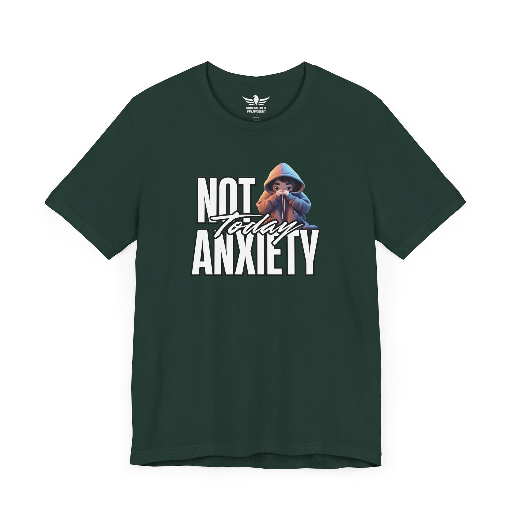 Not Today Anxiety Shirt Funny Mental Health Tee Sarcastic Graphic T Shirt Self Care Gift Comfy Unisex Tee for Anxious Introverts - AH VISION