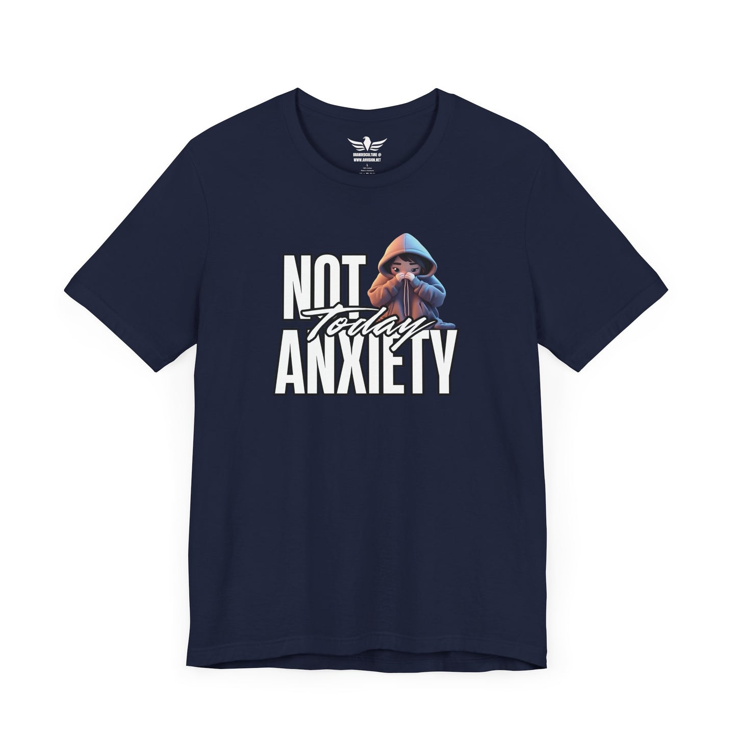 Not Today Anxiety Shirt Funny Mental Health Tee Sarcastic Graphic T Shirt Self Care Gift Comfy Unisex Tee for Anxious Introverts - AH VISION
