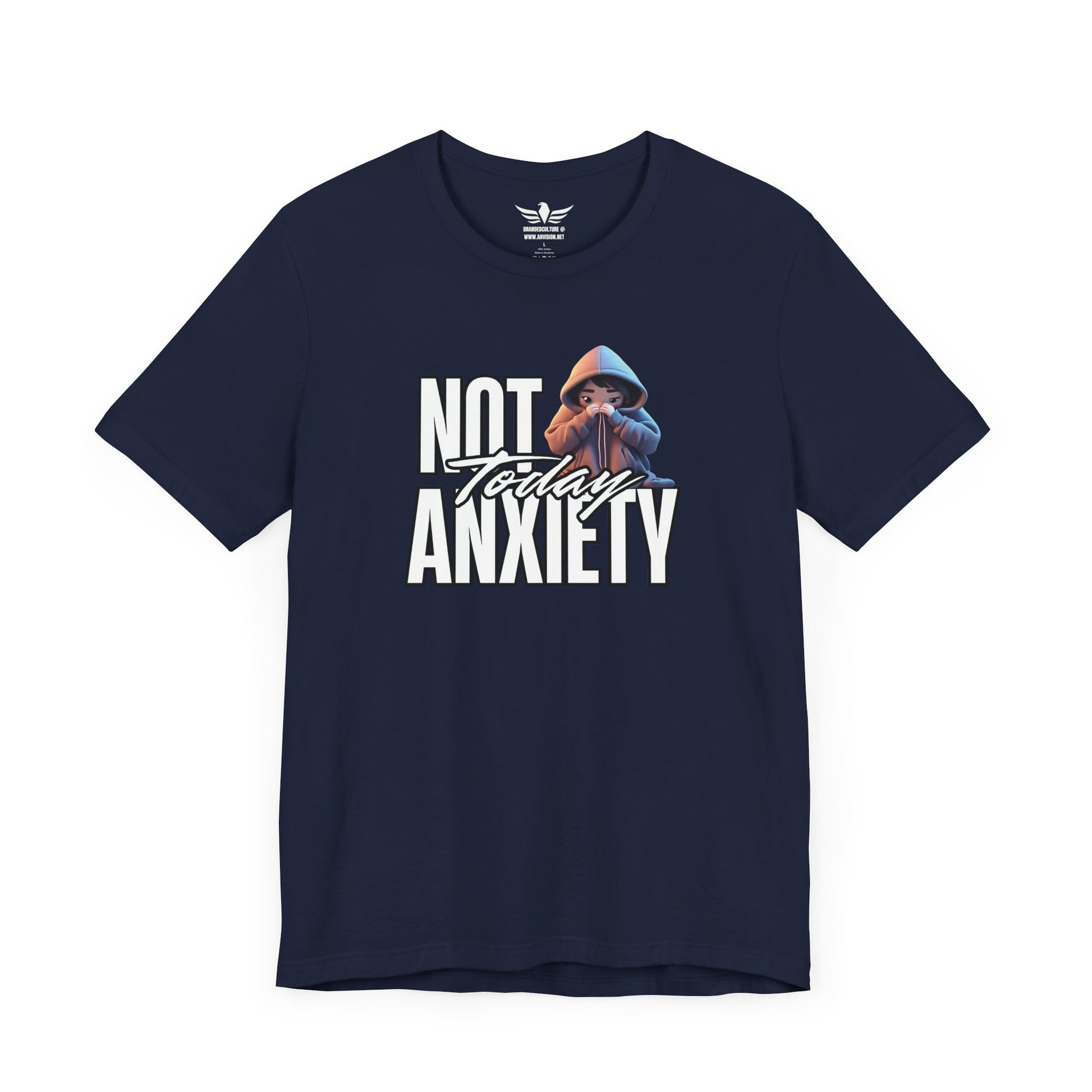 Not Today Anxiety Shirt Funny Mental Health Tee Sarcastic Graphic T Shirt Self Care Gift Comfy Unisex Tee for Anxious Introverts - AH VISION