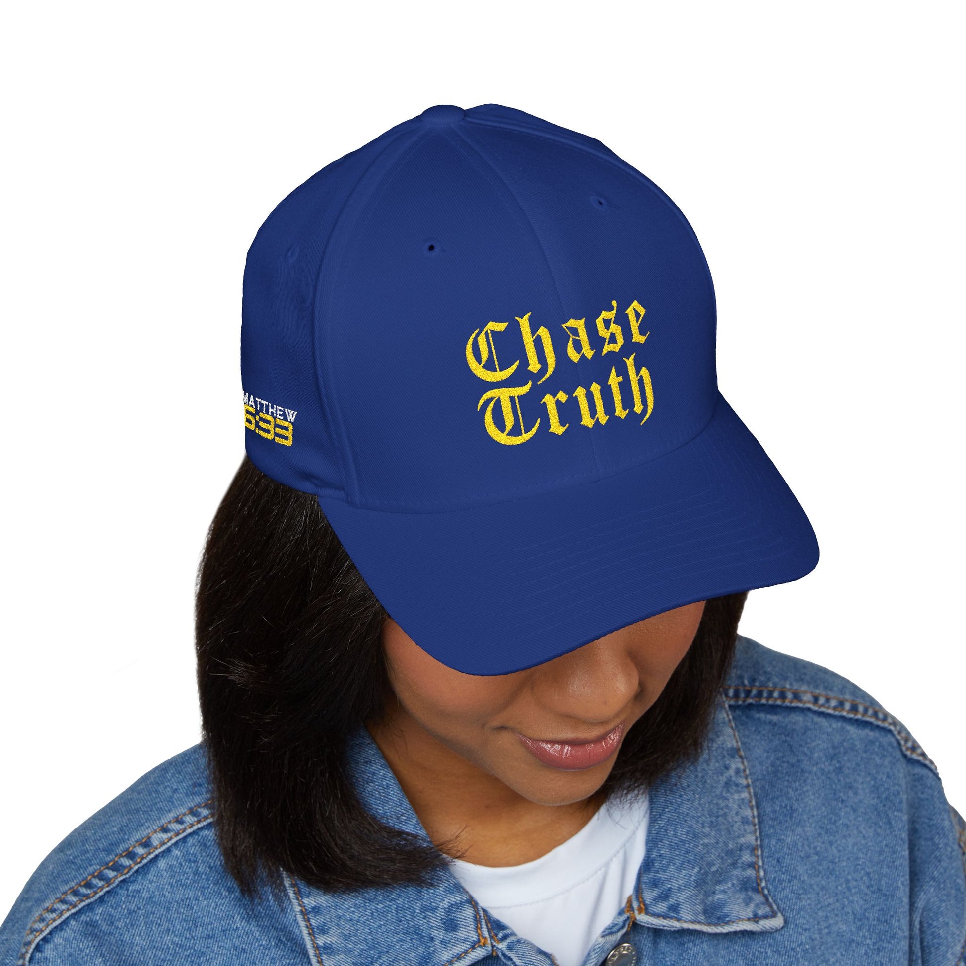 Chase Truth Closed-Back Structured Cap (Embroidery) - AH VISION