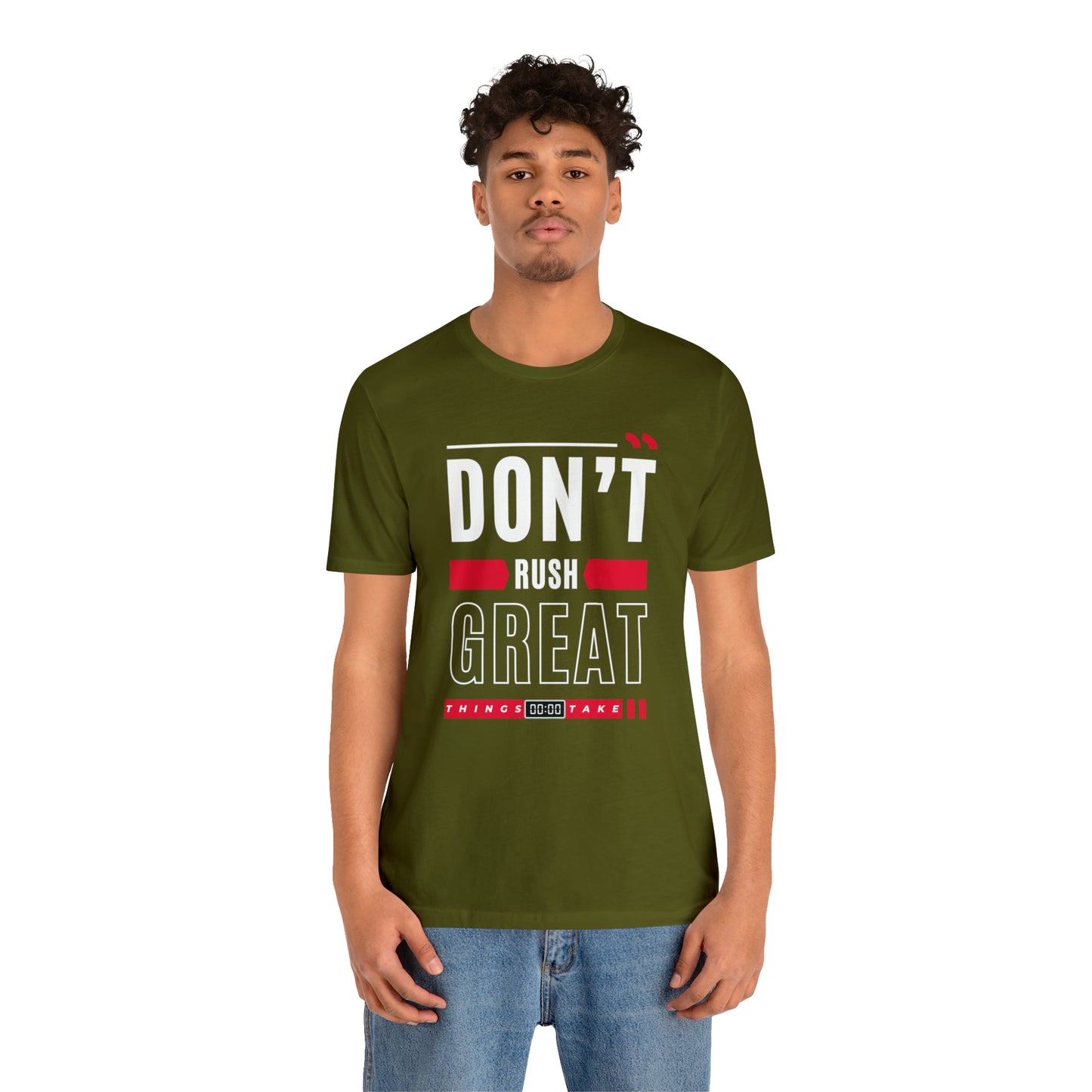 Don't Rush Great Things Time Unisex Jersey Short Sleeve Tee - AH VISION