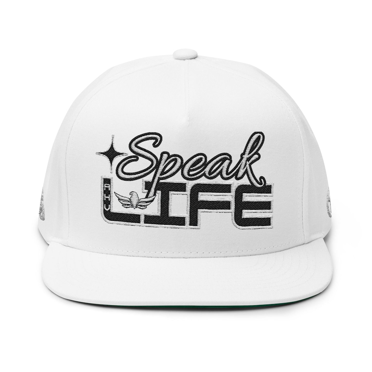 SPEAK LIFE Flat Bill Cap — Entrepreneur Snapback Hat (AHV) - AH VISION
