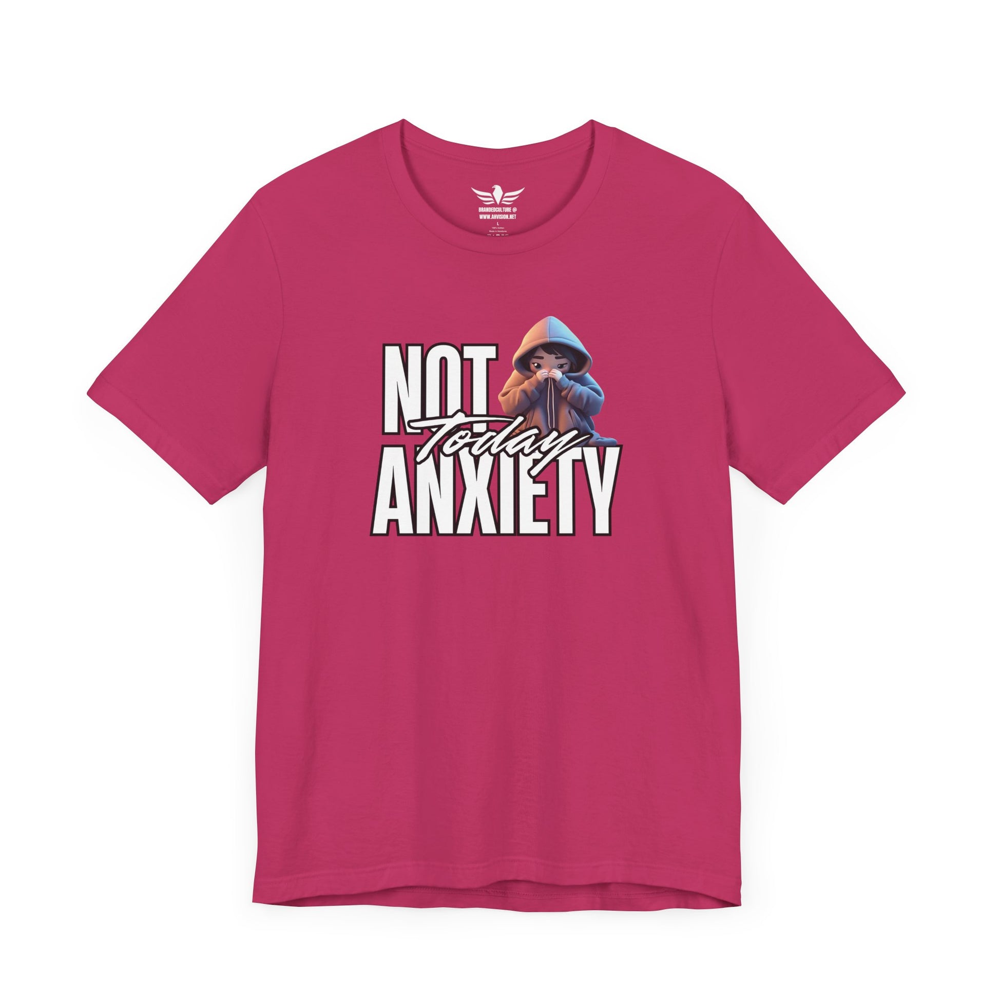 Not Today Anxiety Shirt Funny Mental Health Tee Sarcastic Graphic T Shirt Self Care Gift Comfy Unisex Tee for Anxious Introverts - AH VISION