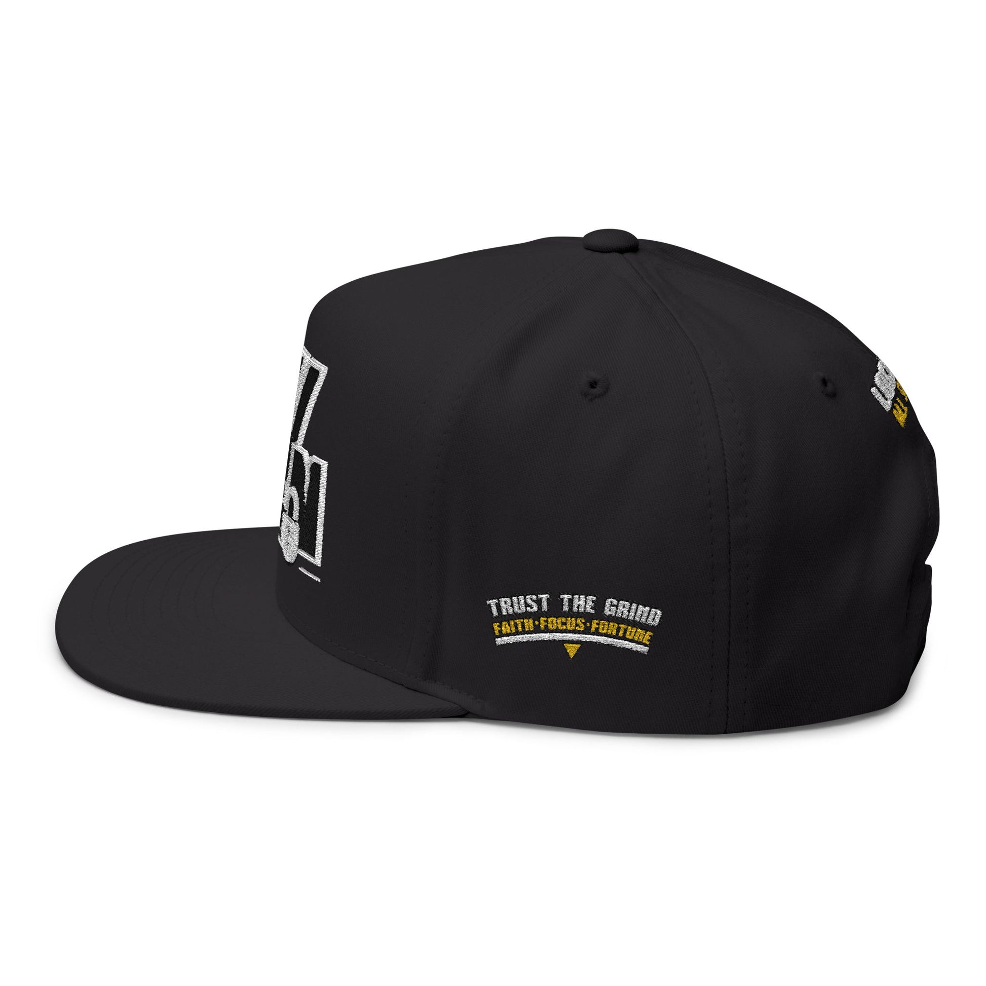 Embroidered Big W-WINNING SEASON Flat Bill Cap — Entrepreneur Snapback Hat (BUILT TO LEAD) - AH VISION