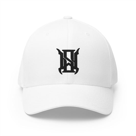 Embroidered Winning Season White Cap — WS Monogram Hat with AV Winged Logo - AH VISION