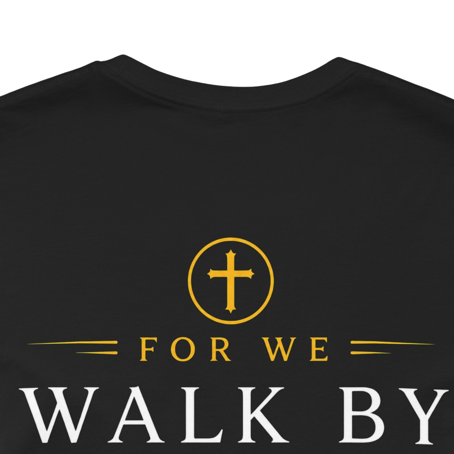Faith Graphic Tee — "Walk by Faith, Not by Sight" Christian T-Shirt Ebony