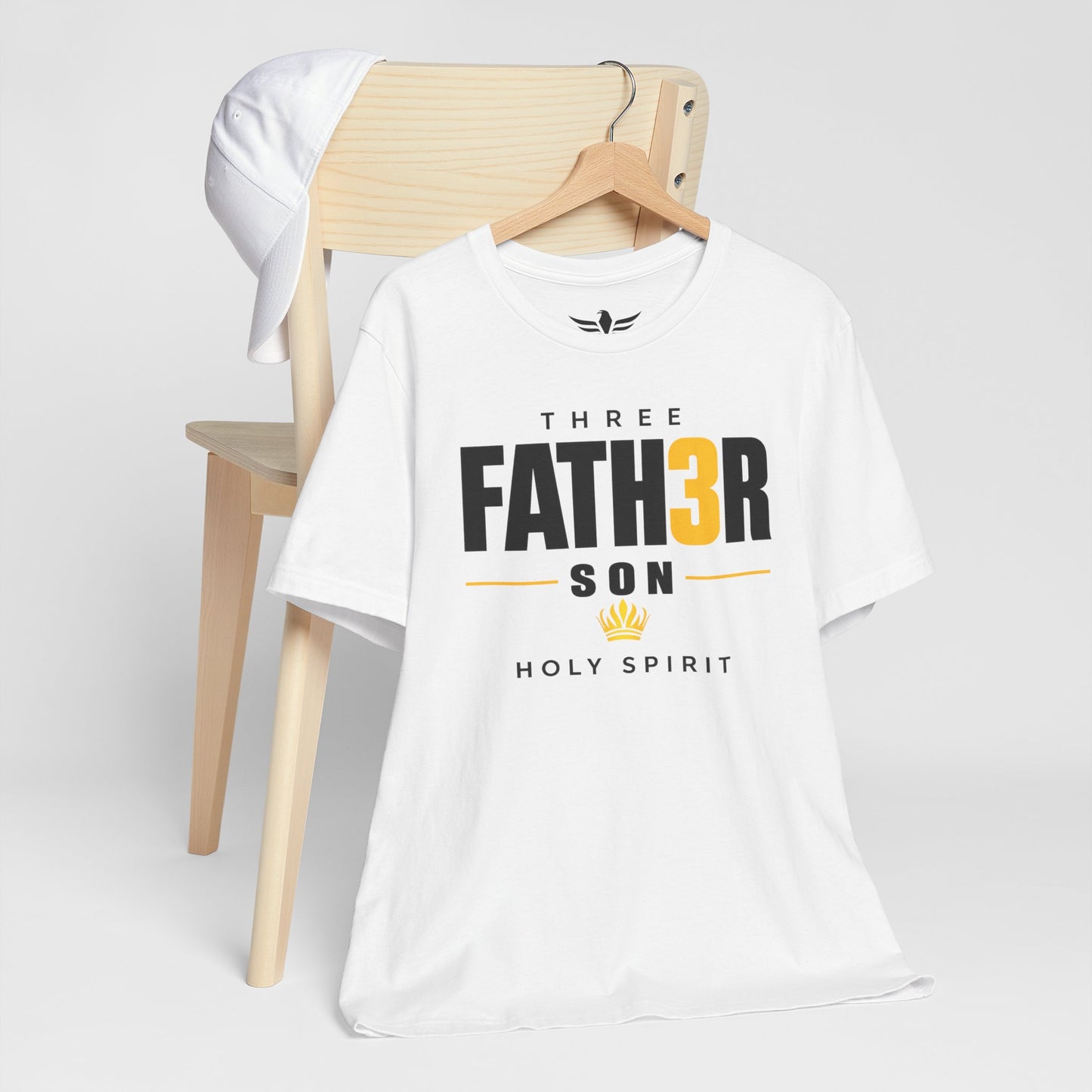 Three-in-One Holy Spirit T-Shirt — "Fath3r Son Holy Spirit" Christian Tee