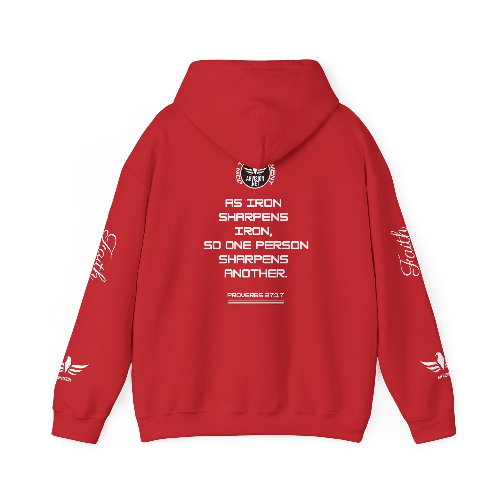 IRON SHARPENS IRON Unisex Heavy Blend™ Hooded Sweatshirt - AH VISION