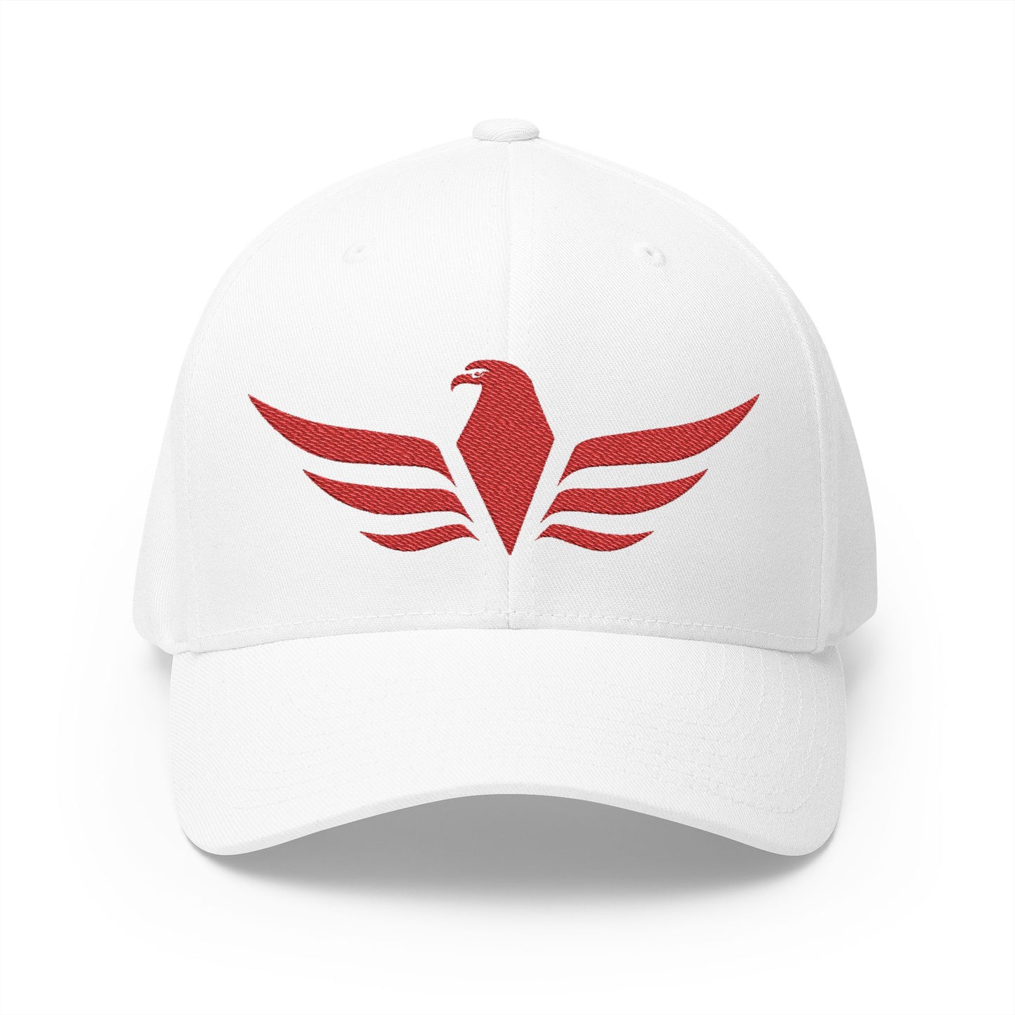 RED LOGO Closed-Back Structured Cap (Embroidery) - AH VISION
