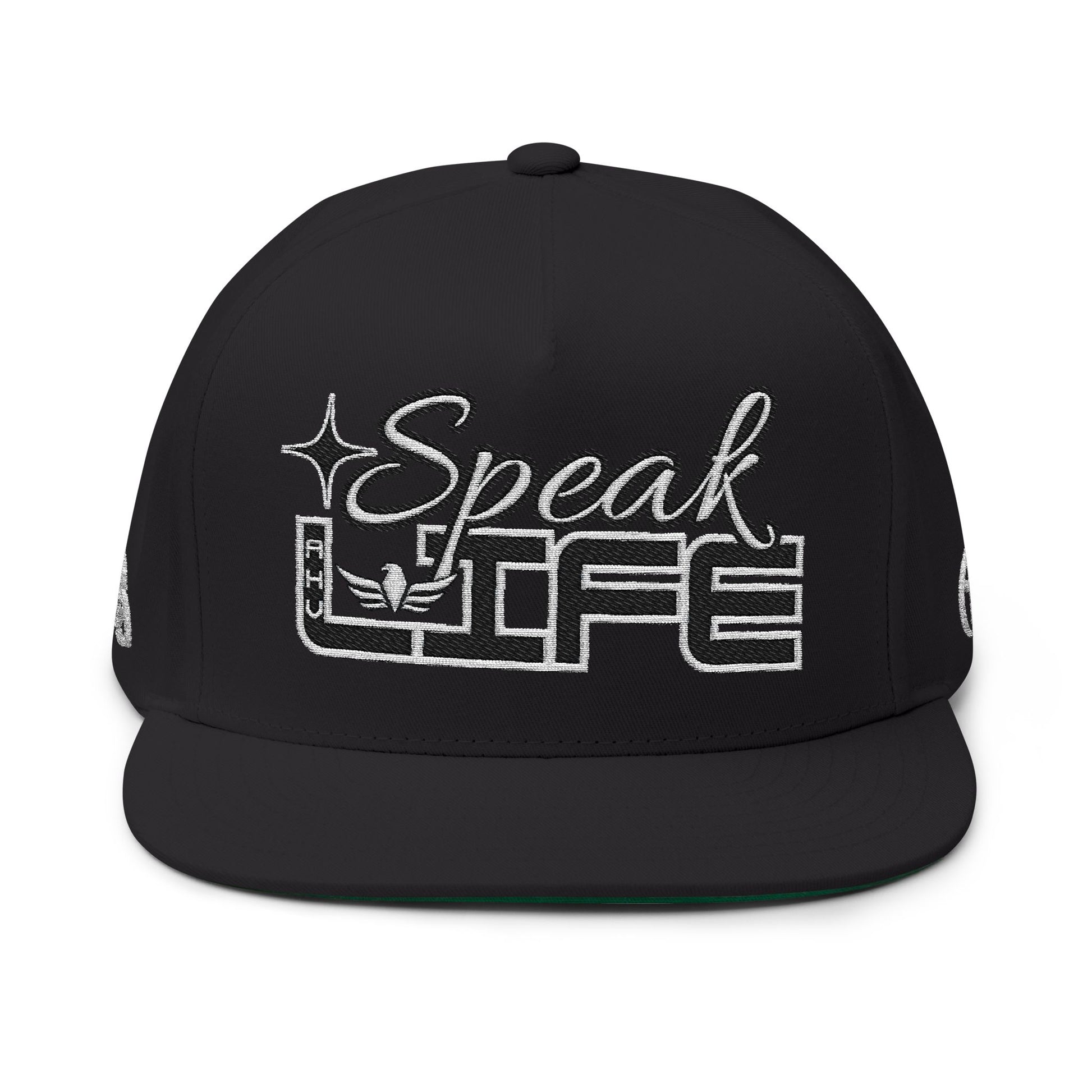 SPEAK LIFE Flat Bill Cap — Entrepreneur Snapback Hat (AHV) - AH VISION