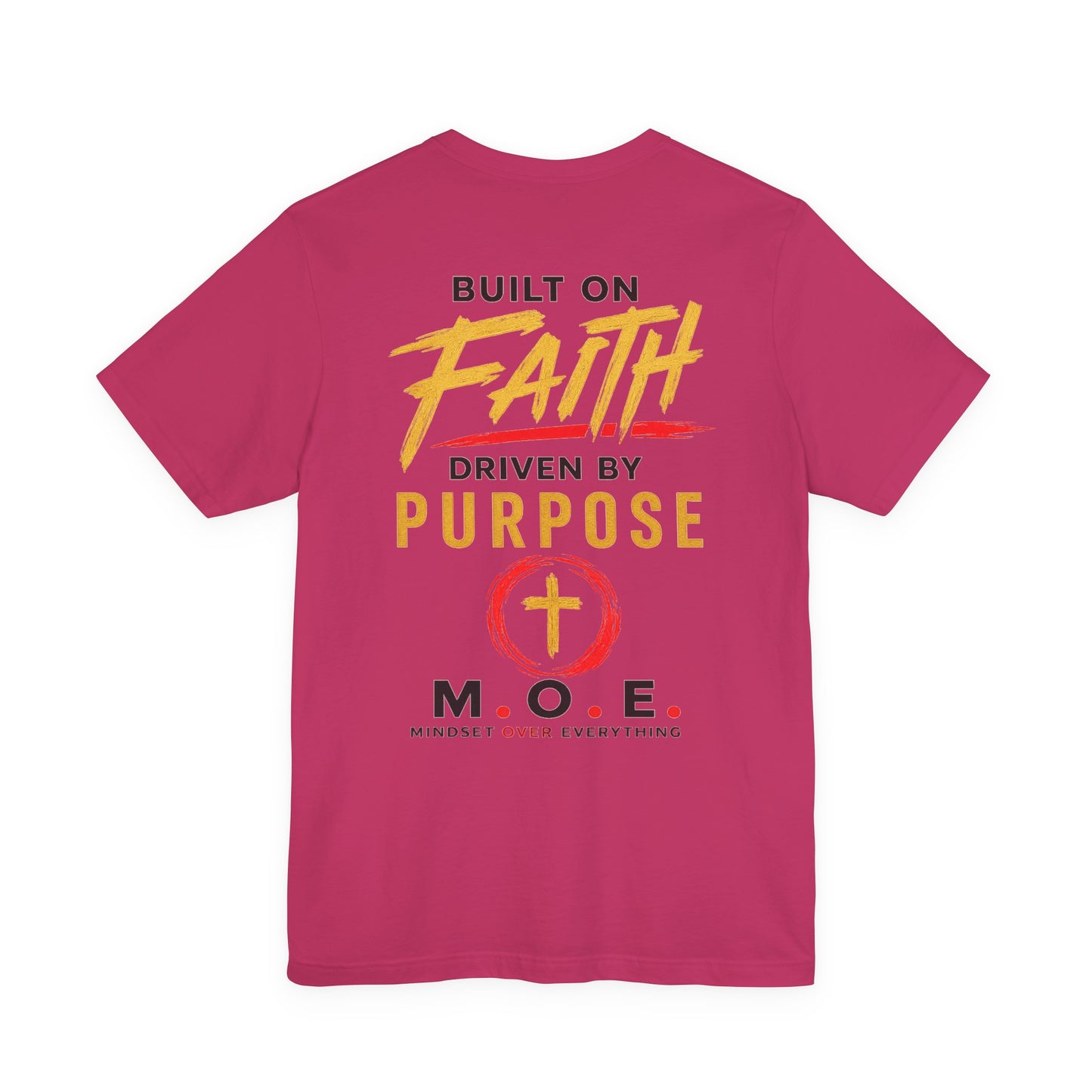 Built Different Faith T‑Shirt — "Built on Faith, Driven by Purpose" Christian Tee MC