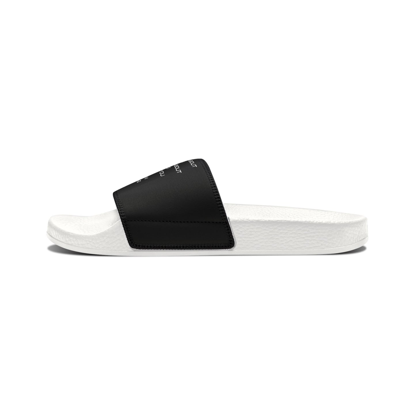 Black Prayer Warrior Men Removable-Strap Sandals