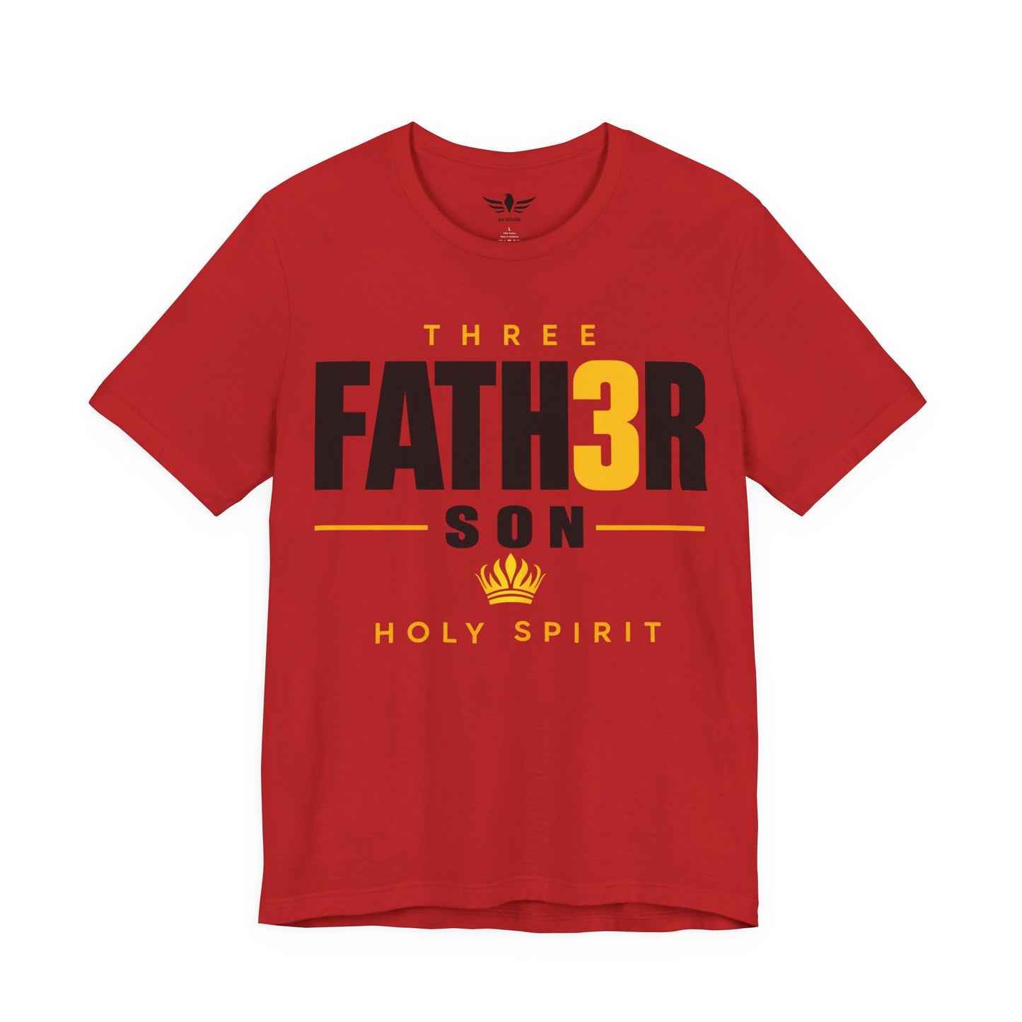 Three-in-One Holy Spirit T-Shirt — "Fath3r Son Holy Spirit" Christian Tee