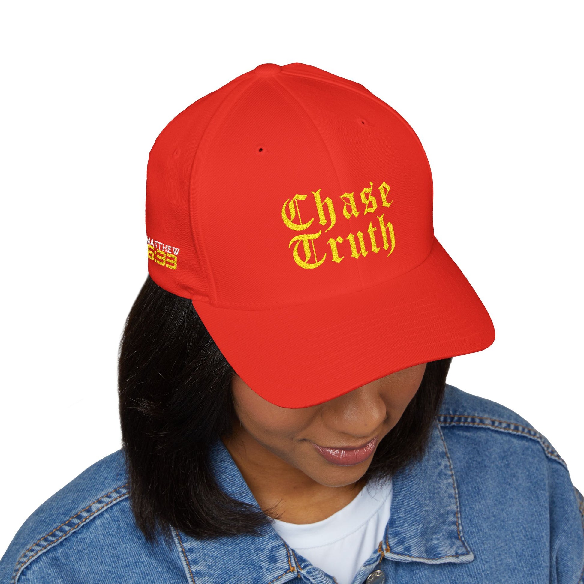 Chase Truth Closed-Back Structured Cap (Embroidery) - AH VISION
