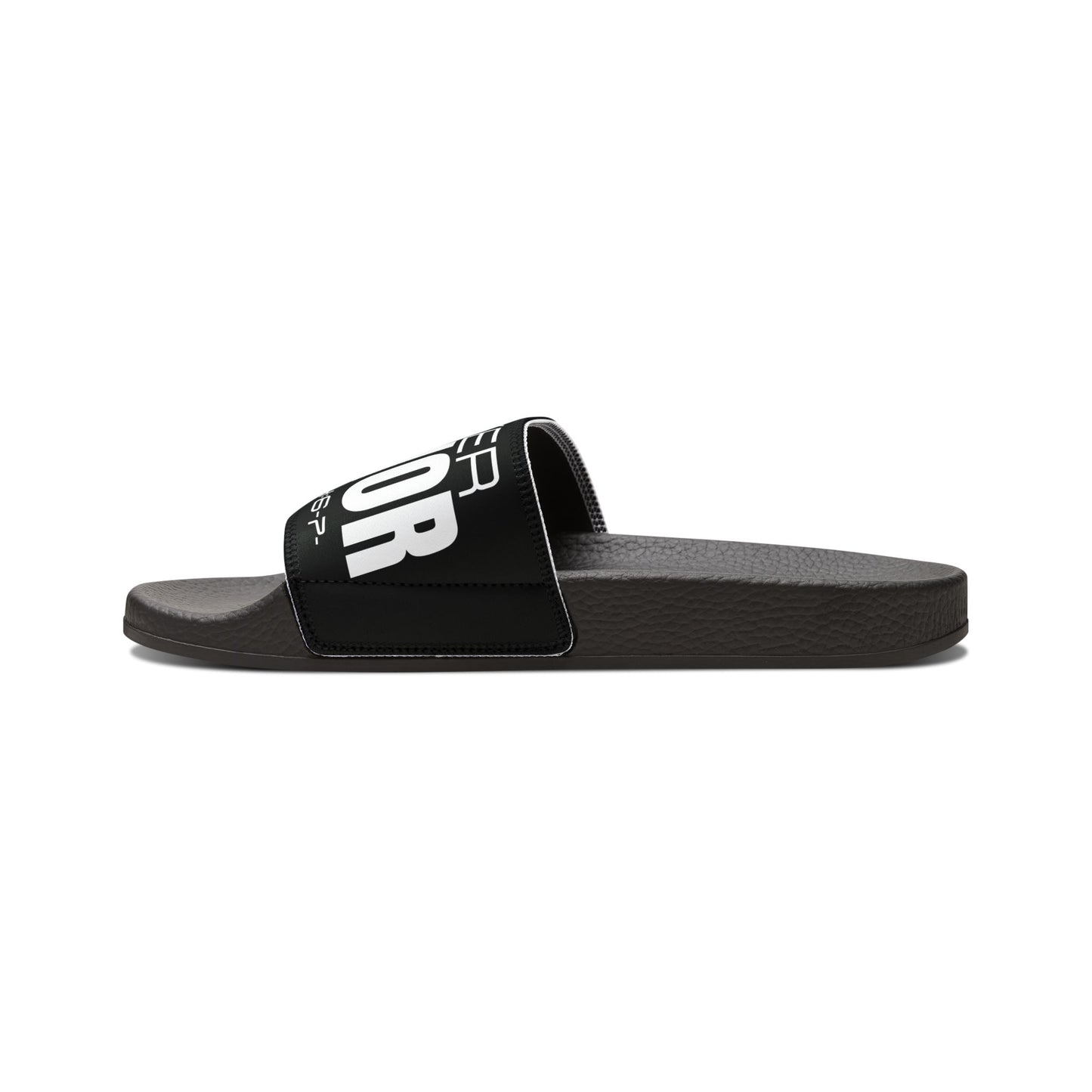 Black Prayer Warrior Men Removable-Strap Sandals